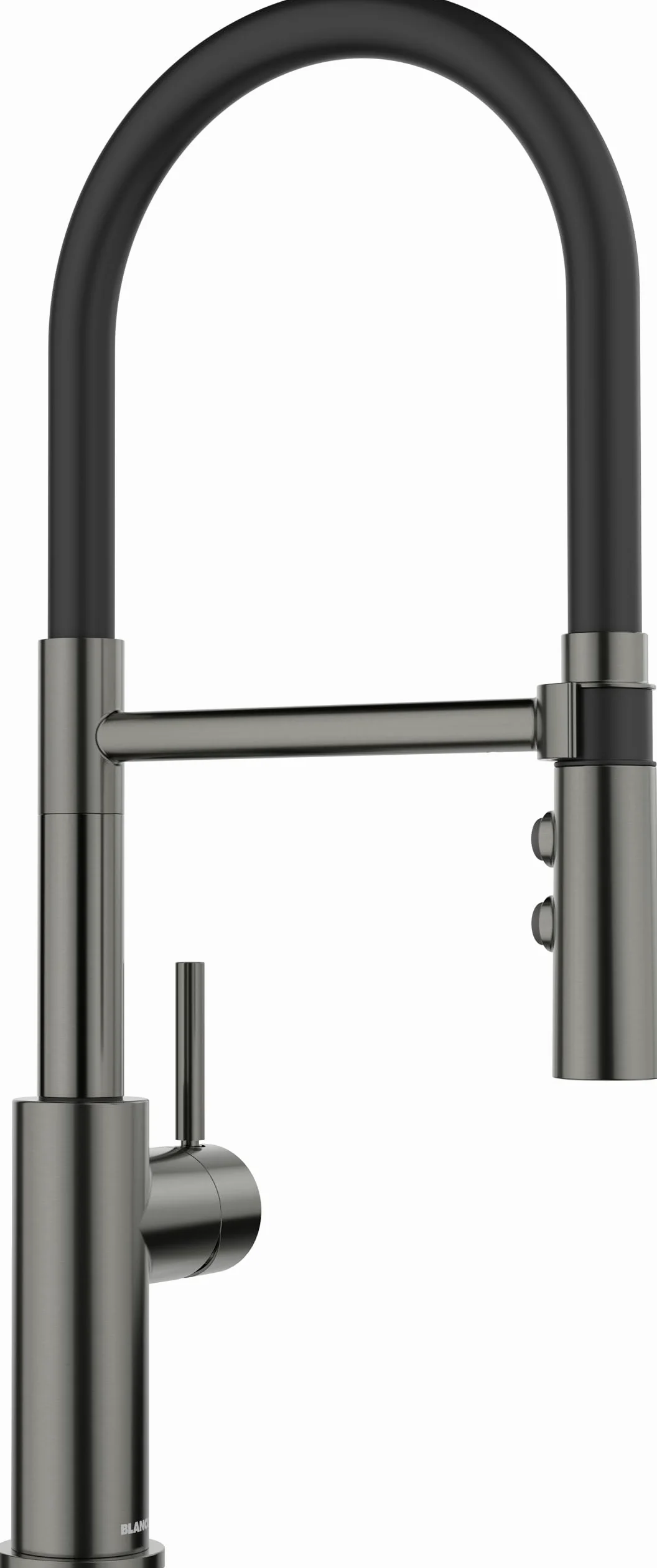 BLANCO CATRIS-S Flexo satin dark steel | alta pressione | con tubo estraibile | cambio di getto trasparente in getto doccia | cartuccia ceramica | qualità garantita e risparmio d'acqua
