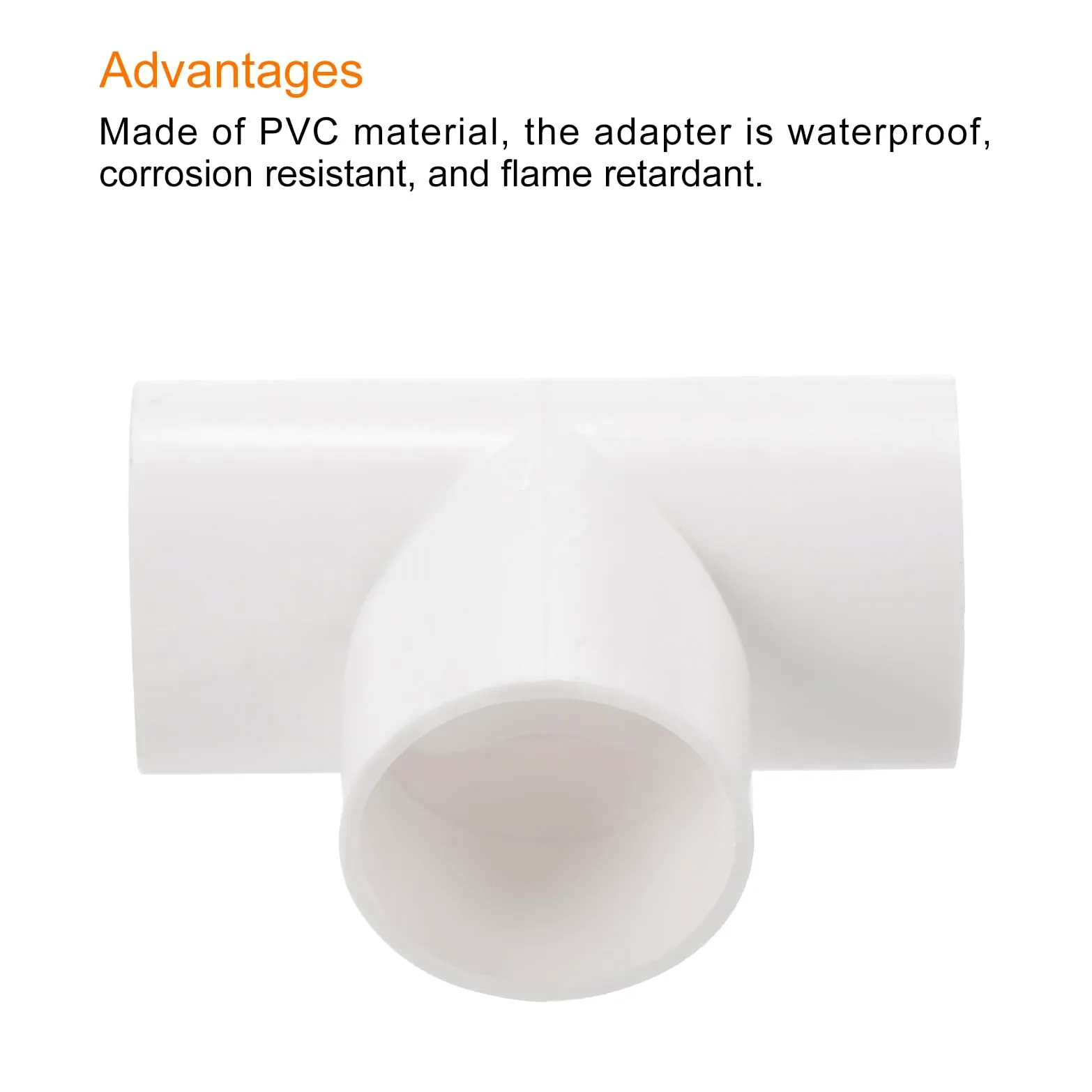 QUARKZMAN Giunto per Guaina Pvc Raccordi a Forma di T Giunto per Tubo Bianco 25 mm 3 Vie per Guaina Elettrica da Giardino Confezione da 30