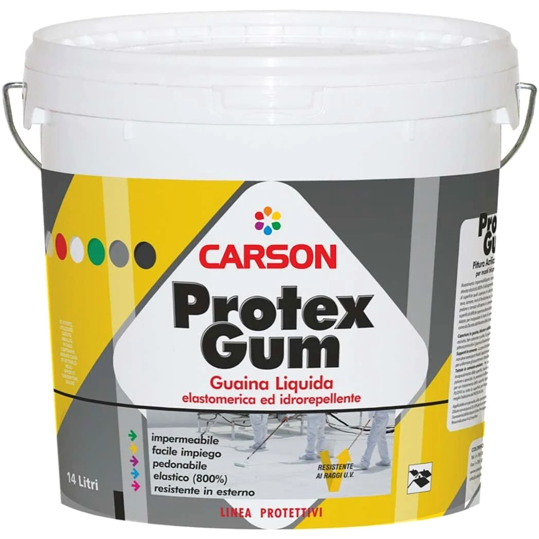 Protexgum Protex Guaina Liquida Impermeabilizzante (14 Lt, Bianco)
