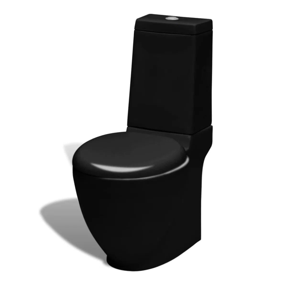 ARKEM Sanitari Filomuro Vaso WC E Bidet in Ceramica Filo Muro Filo Parete Design Moderno con Copriwater Chiusura Soft Close Chiusura Rallentata,Set di Bidet e Toilette da Pavimento in Ceramica Nera