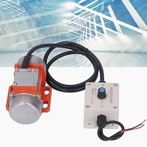 Motore Vibrante Elettrico, Eccitante 30W 4000 giri/min. Vibrazione Regolabile Senza Spazzole CC in Cemento con Regolatore di velocità