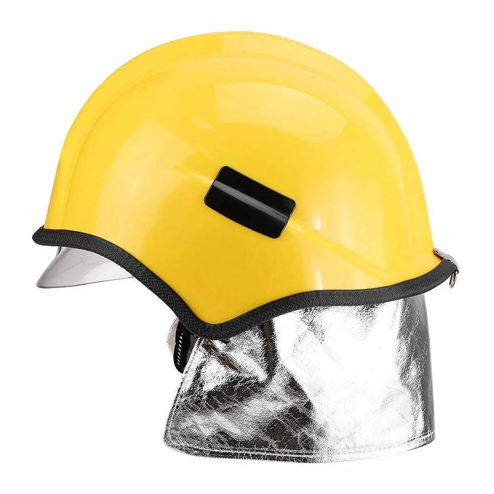 Ejoyous Casco Protettivo Ignifugo, Casco Integrale di Sicurezza Cappello di Salvataggio Resistente Al Calore Copricapo Protettivo per Pompiere