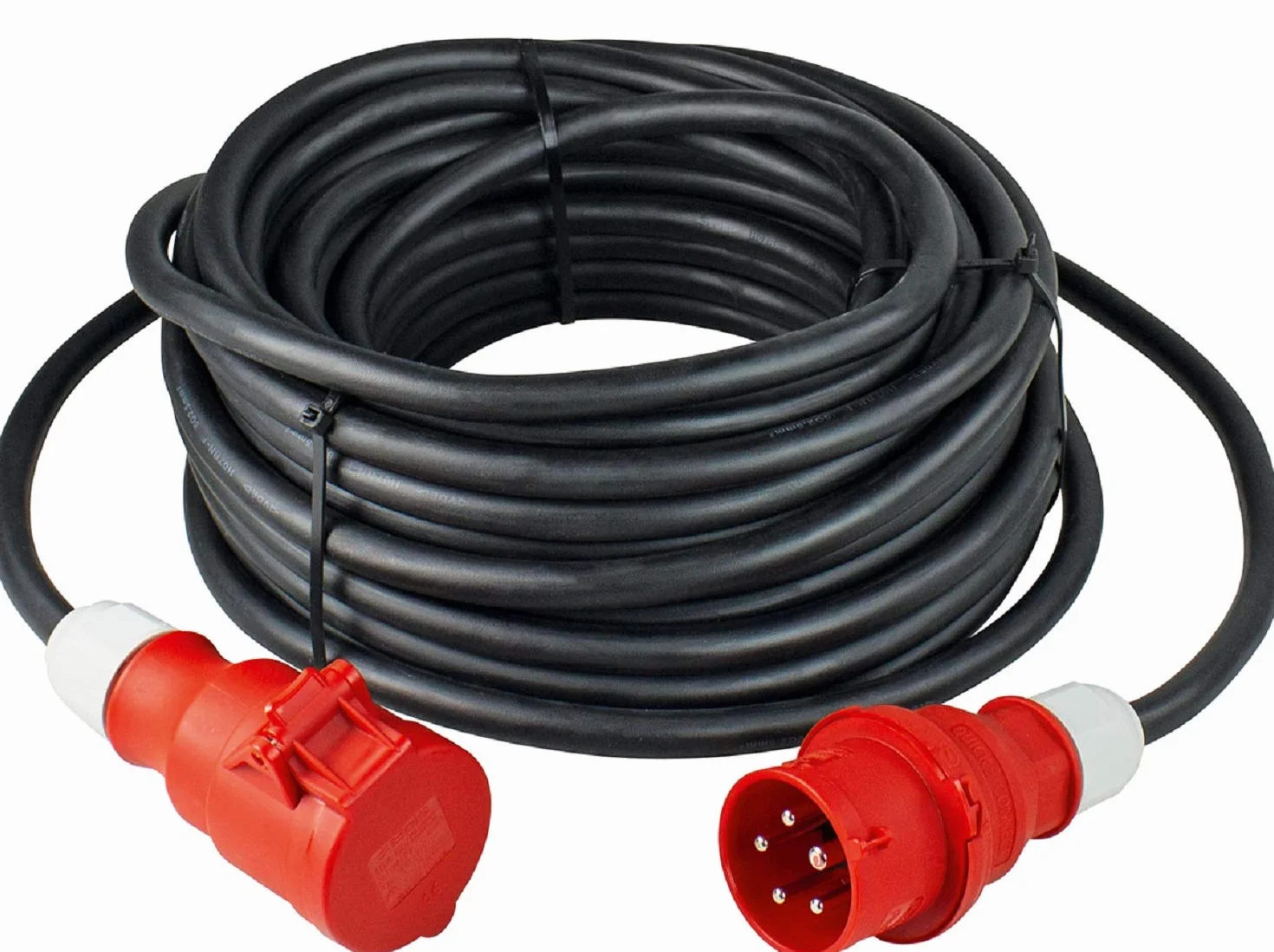 as - Schwabe - Cavo di prolunga CEE, 400V/16A, H07RN-F 5G1,5, IP44, colore: Nero, per cantieri, fabbriche, 60368