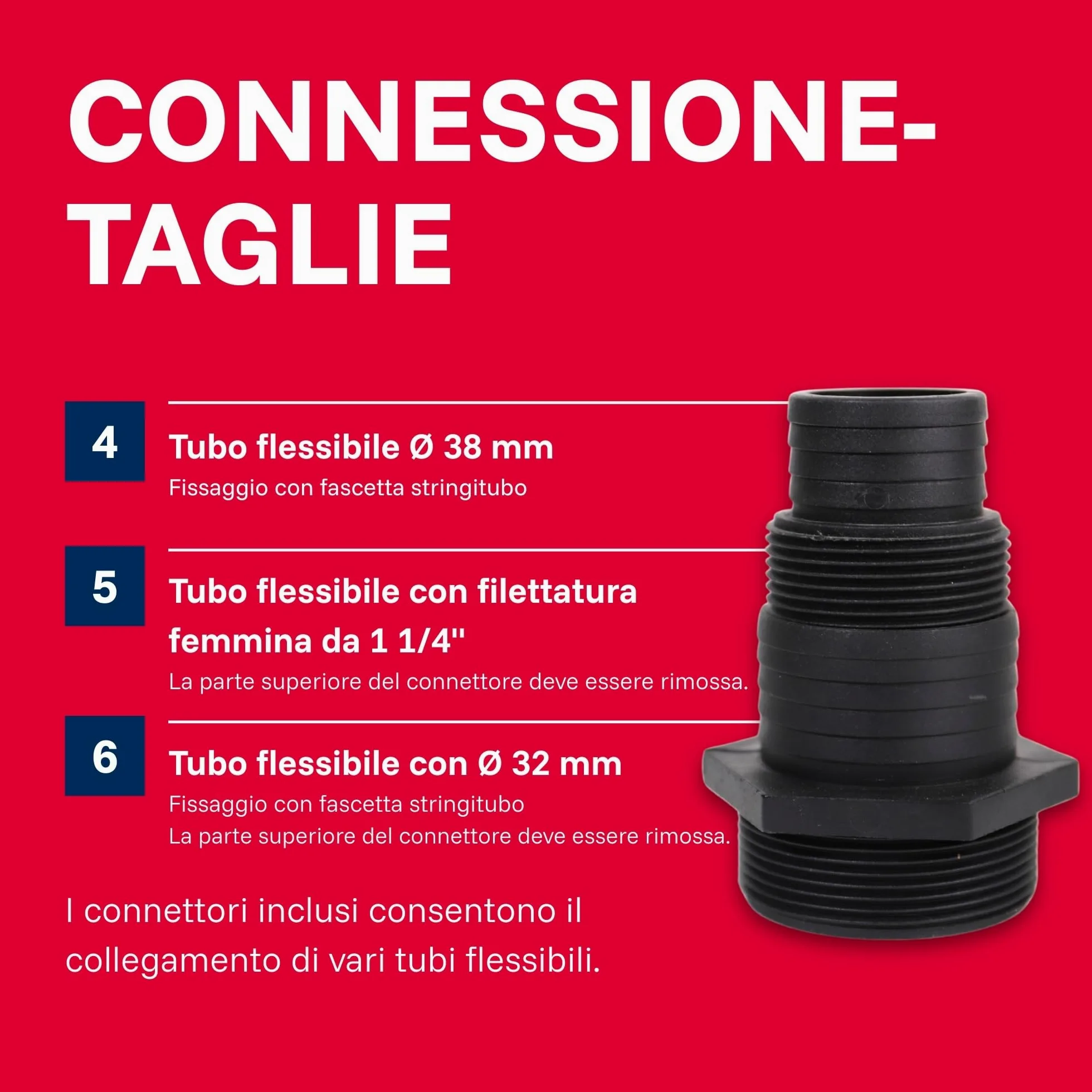 Pompa sommersa professionale per acque sporche T.I.P. - Acciaio inossidabile (portata 42.000 l/h, prevalenza 16 m, pressione 1,6 bar, granulometria 50 mm, acqua di lavaggio) Extrema 700/16-3 IX