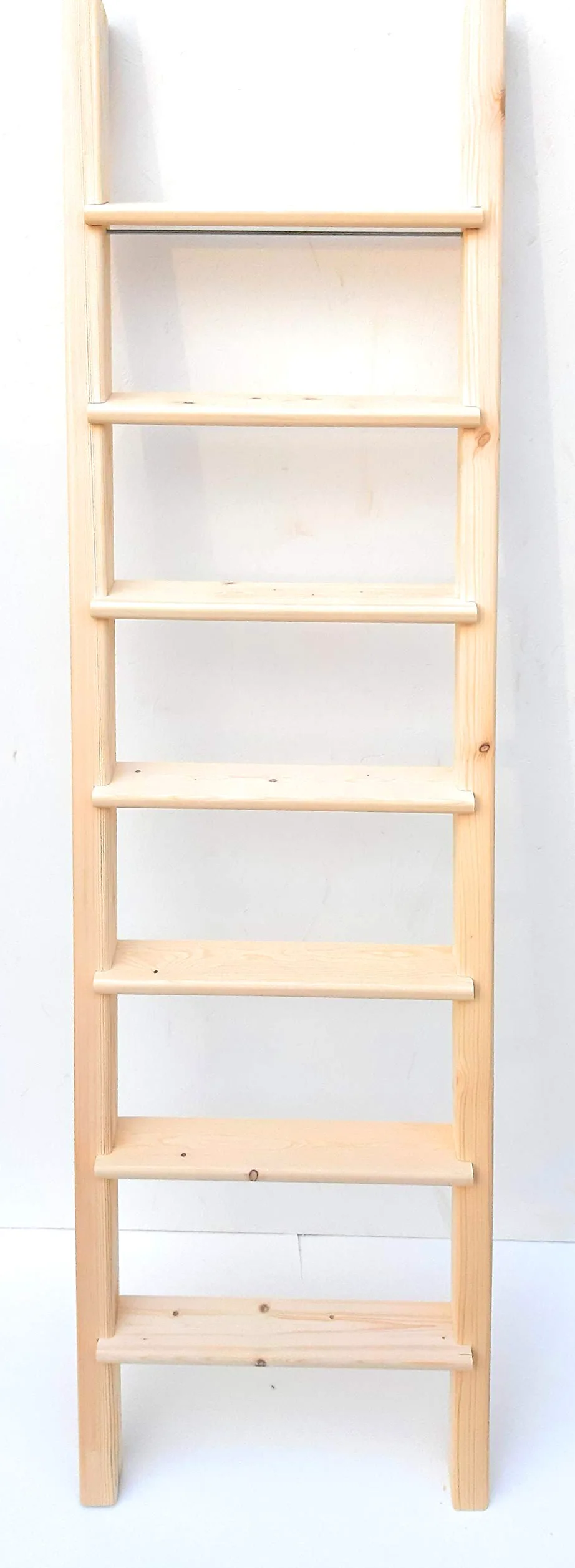 Scala scaletta per soppalco,letto a castello in legno naturale (Altezza cm 150)