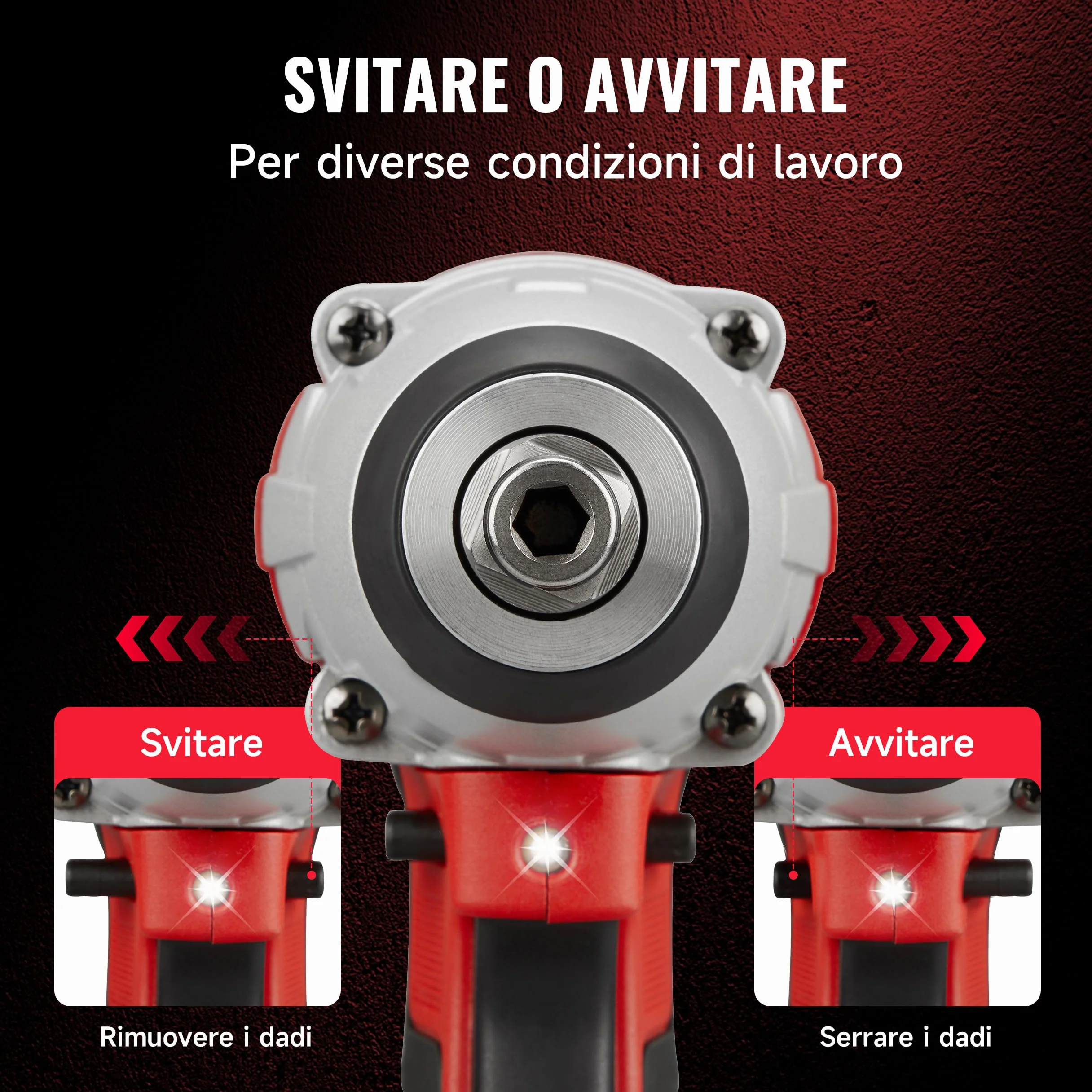 TEENO Kit di utensili 3 pezzi (avvitatore a impulsi senza fili + trapano a percussione + smerigliatrice angolare senza fili) 20V 2xbatteria 3Ah