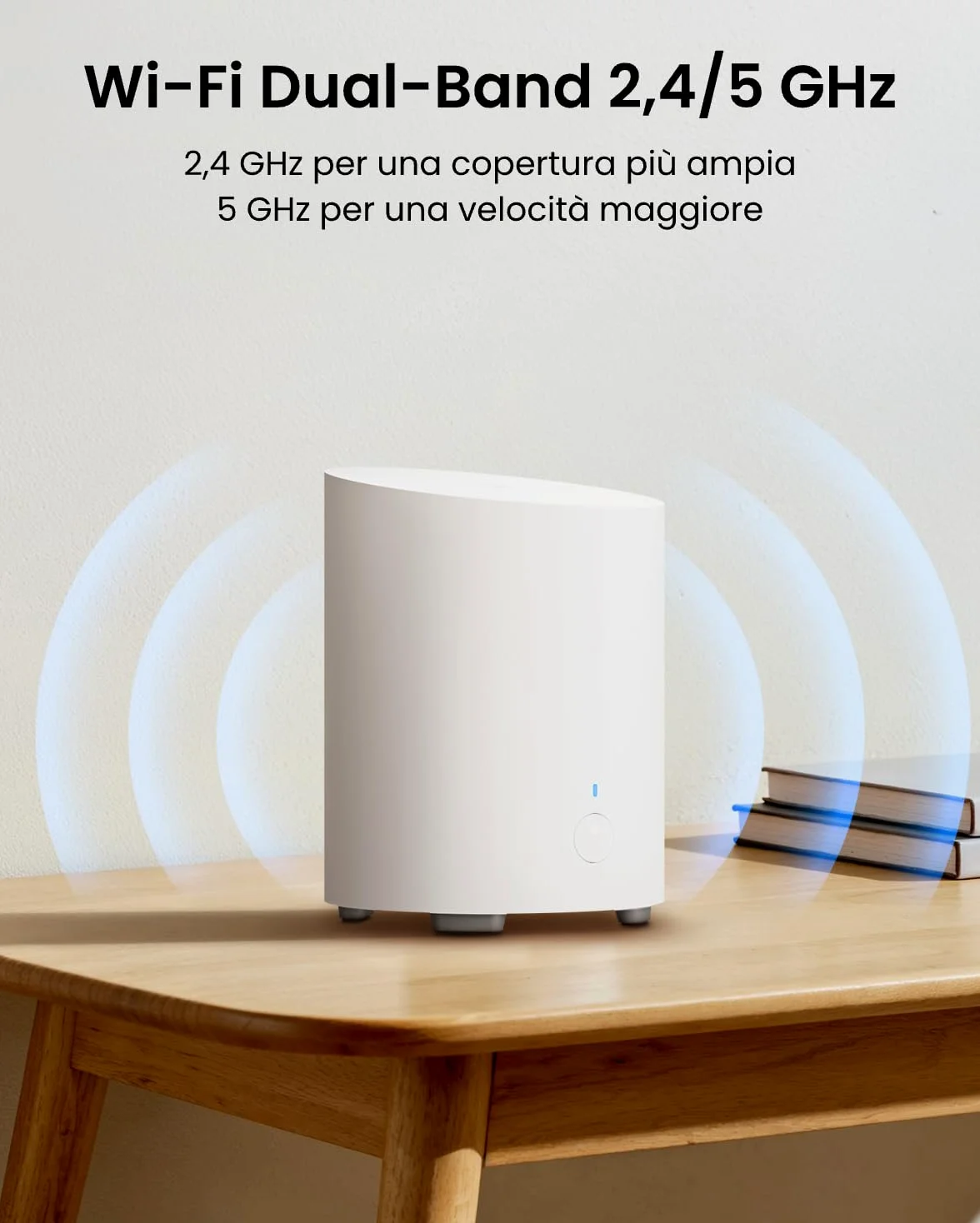 Reolink Home Hub Mini, Centro di Sicurezza All-in-One con Archiviazione Locale, Wi-Fi Dual-Band 2,4/5 GHz, Crittografia AES-128 di Livello Bancario, Accesso Remoto, Riproduzione Intelligente