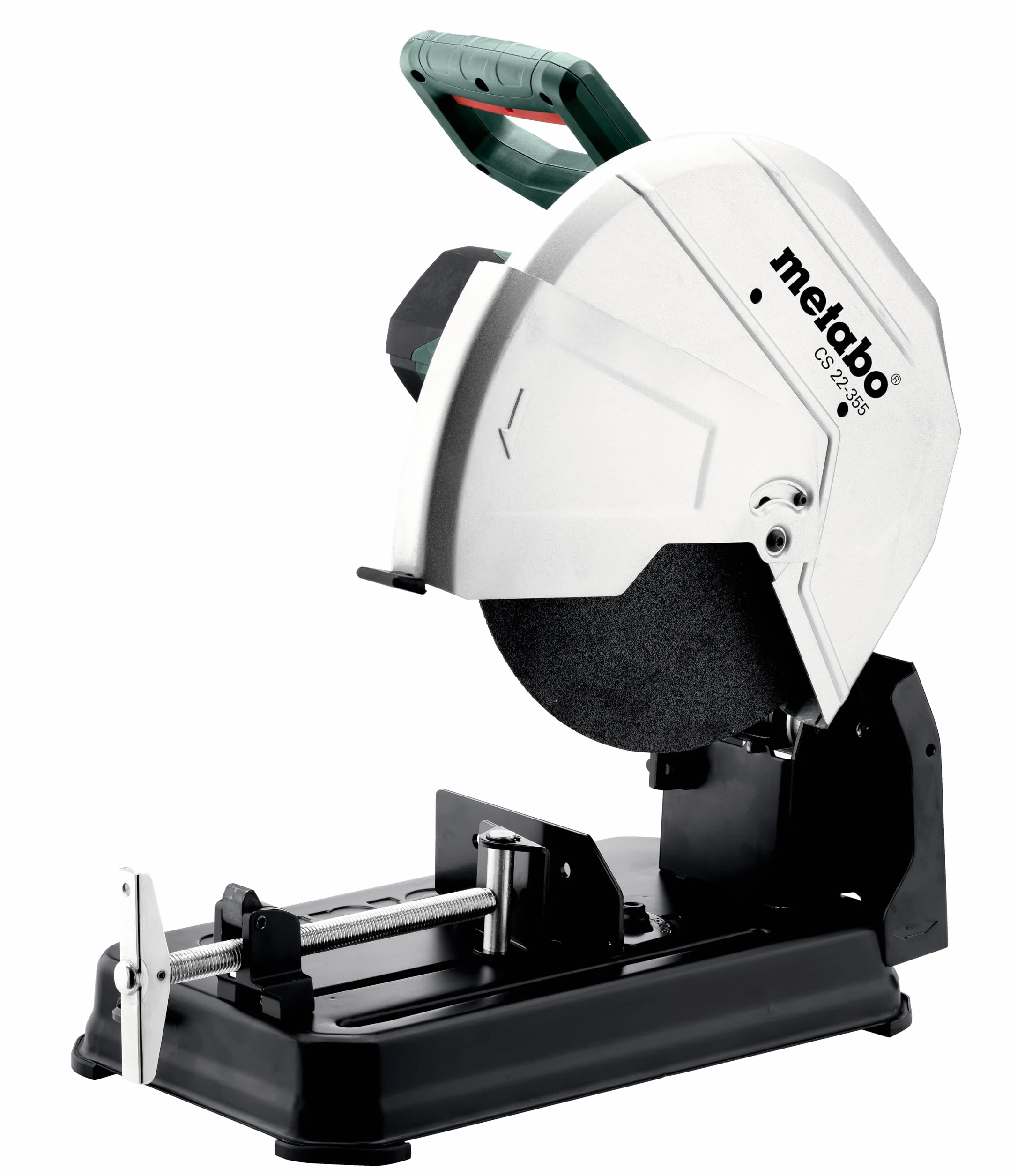 Metabo troncatrice per metallo CS 22-355 – 601786000 – Per il taglio di profili, tubi e barre in acciaio, metalli non ferrosi, ferro e ghisa – Cavo da 4 m