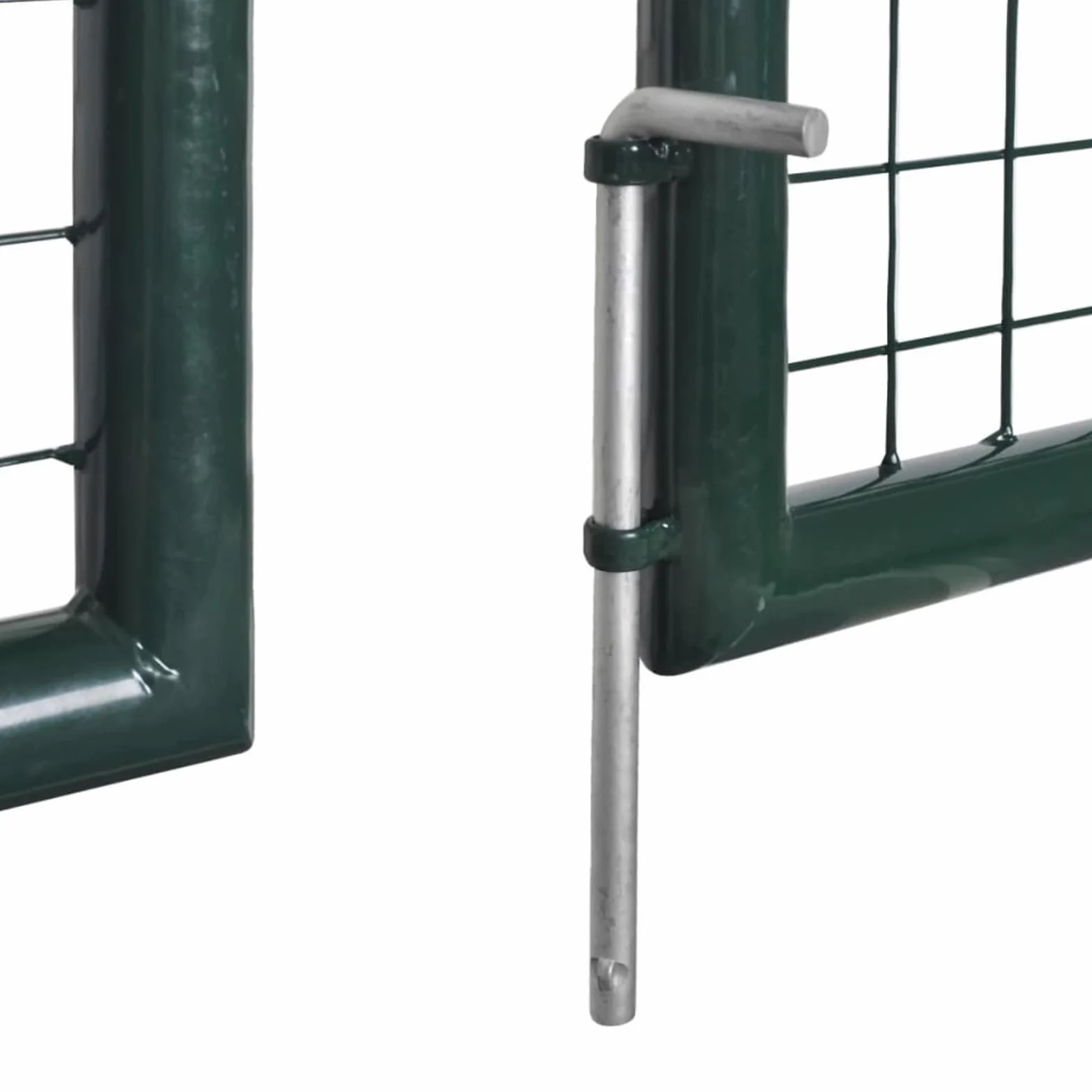 Gecheer Cancello,Doppio,da Giardino,Esterno,in Rete Acciaio Zincato,Verde Scuro,306x250 cm,Cancello Doppia Anta,Cancello da Giardino,Cancello Metallo,Cancello Acciaio,Cancello per Recinzione
