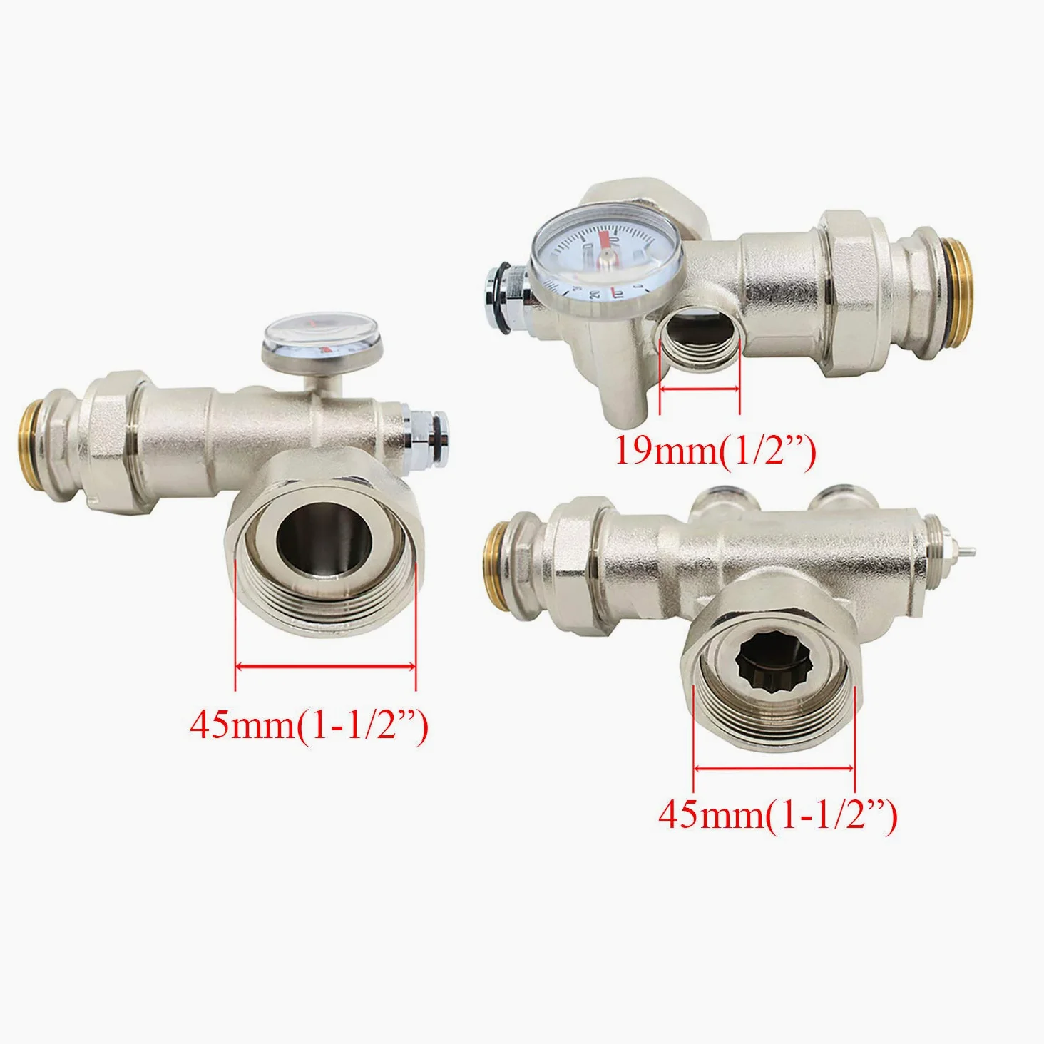kit gruppo pompa riscaldamento di valvola sfogo aria sicurezza testa termostatica termostato - per collettore riscaldamento a pavimento pompa ricircolo acqua riscaldamento