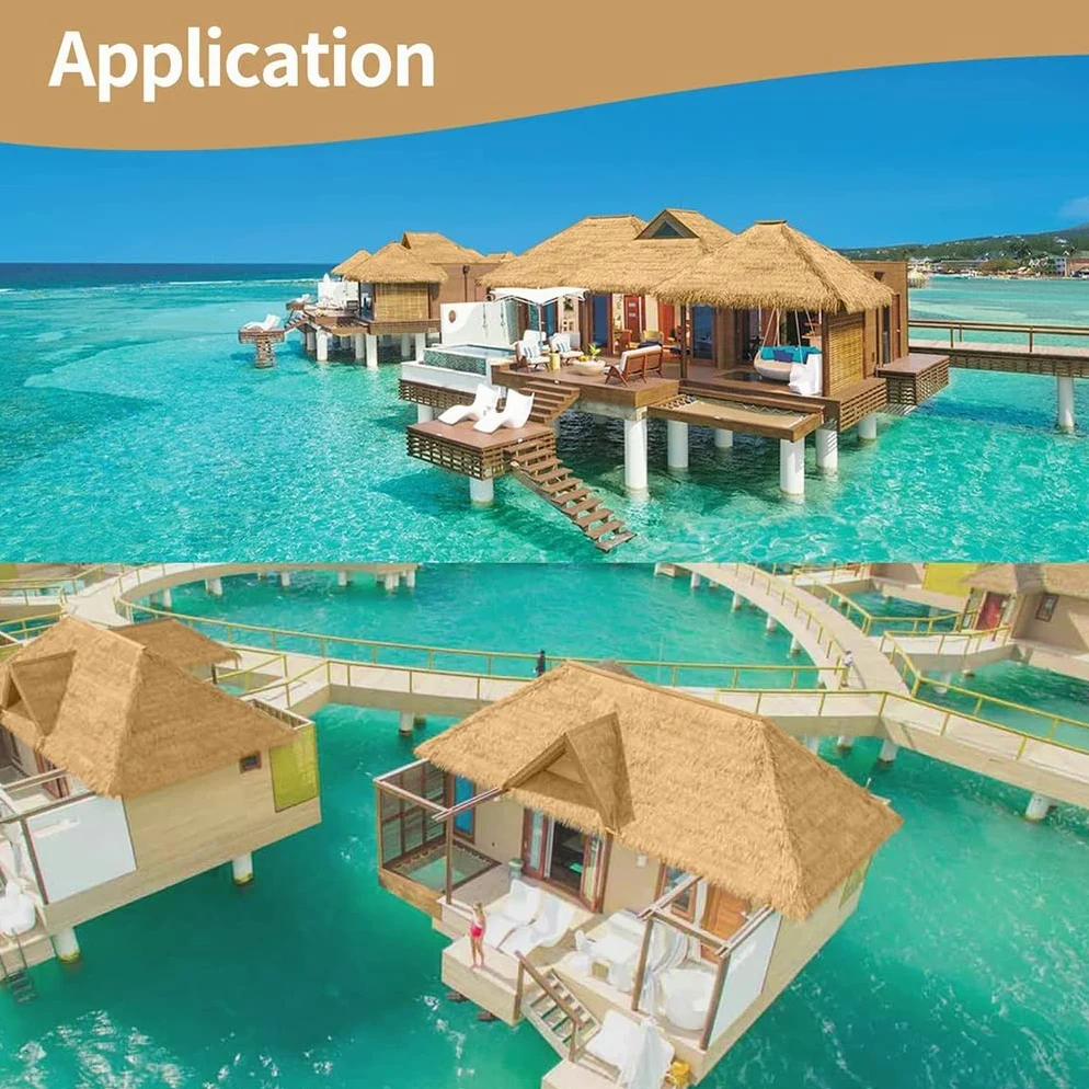 Rotoli Di Paglia Con Tetto In Paglia Sintetica – Rotoli Di Paglia Di Palma | Anatra Erba Cieca | Capanna Tiki Paglia | Palapa Tetto Di Paglia | Tetto Di Paglia Per Capanne Tiki Bar 0.5X1m- Colour: Yel