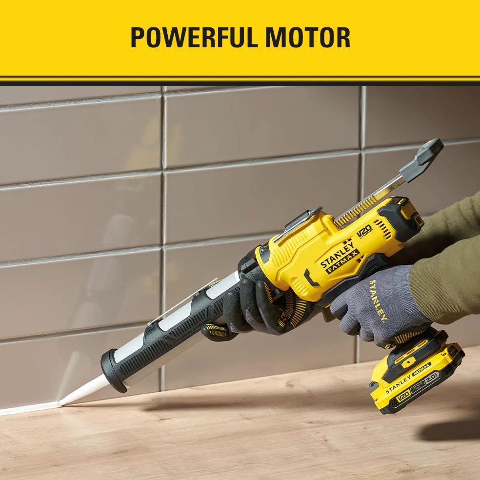 Pistolet a Mastic - STANLEY FATMAX V20 - SFMCE600B-XJ - Lithium 18V - Sans Batterie