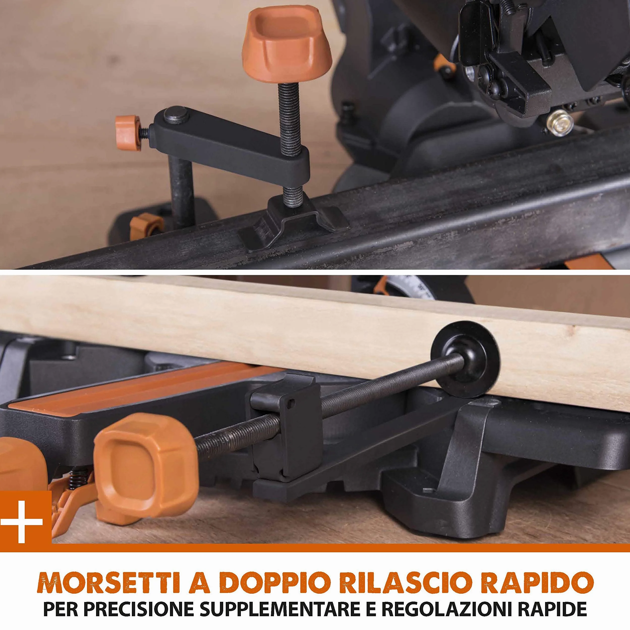 Evolution Power Tools 048-0032A R210SMS-300+ Troncatrice Radiale Scorrevole Multi-Materiale 210 mm con Pacchetto Plus, 230 V