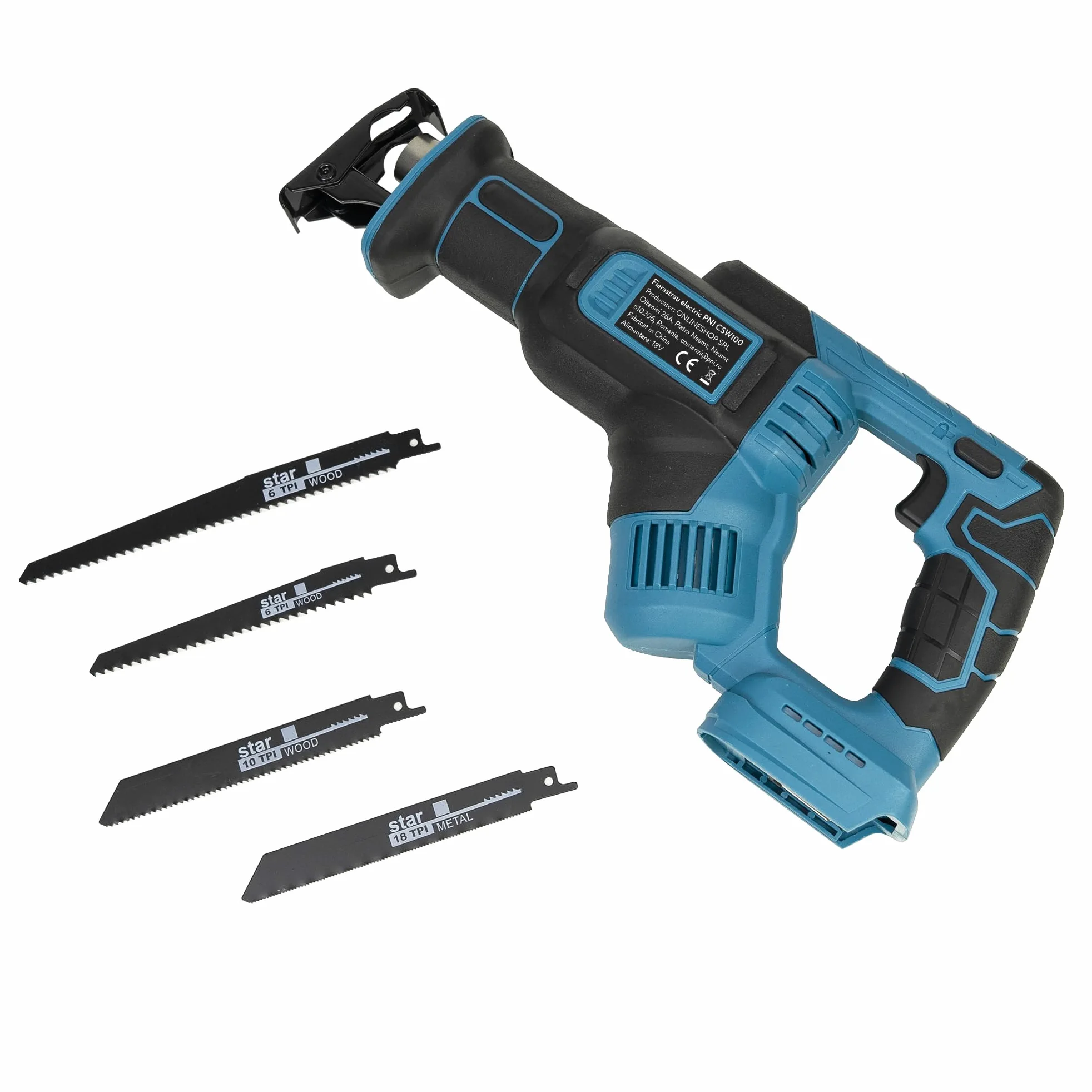 Alternativa sega elettrica PNI CSW100 senza batteria, 4 lame incluse
