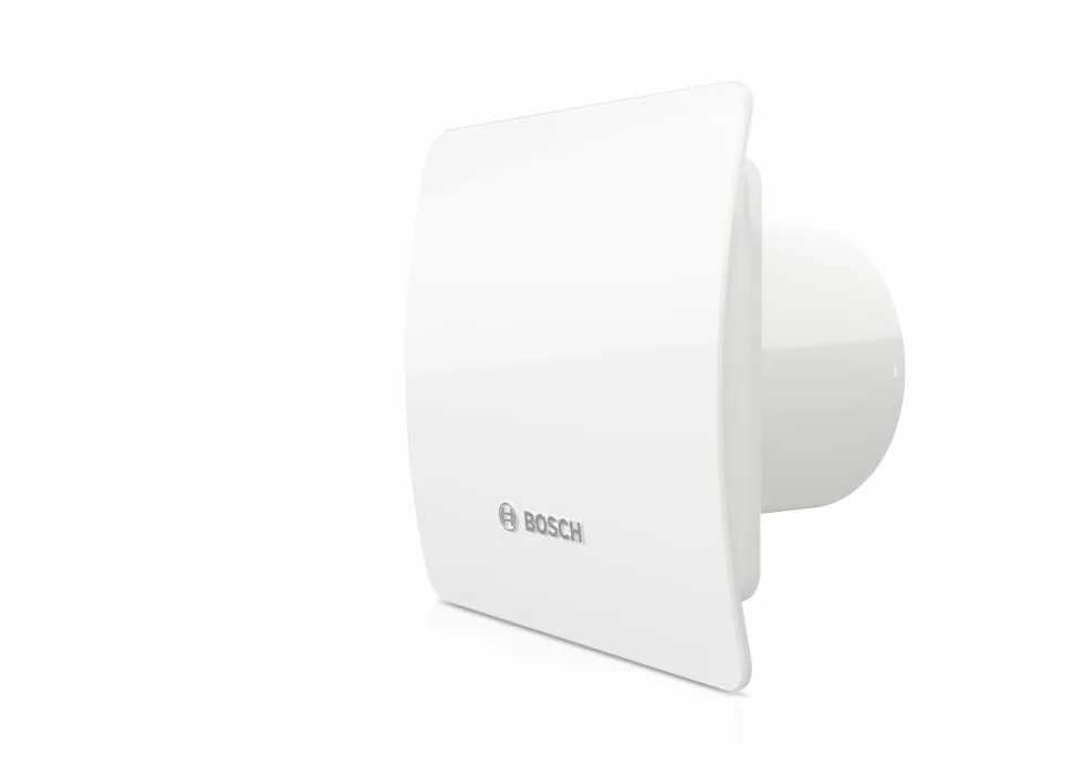 Bosch Aspiratore da bagno 1500 125mm - Per la ventilazione in bagno e WC, contro umidità e muffa - Con attivazione tramite interruttore della luce - 125 mm di diametro