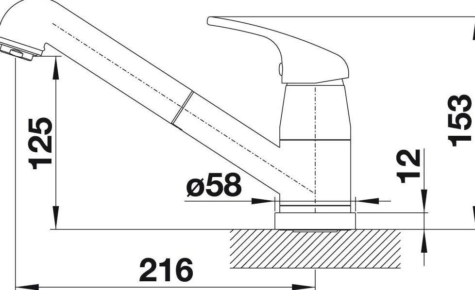 BLANCO 521752 DARAS-S-F Rubinetto da Cucina Cromato con Beccuccio Estraibile