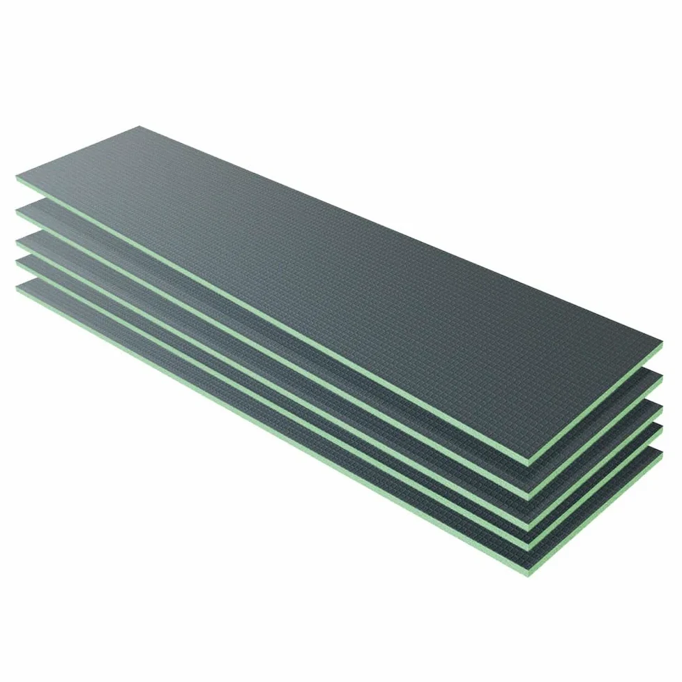 Pannello di Costruzione da Piastrellare in Estruso Polistrirene Rigido XPS Isolamento della Casa e del Bagno 2500x600X25 mm (5 pezzi/set)