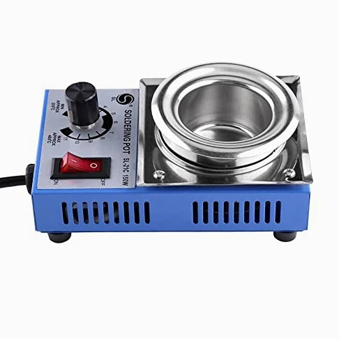 220 V 150 W Solder Pot Saldatura Dissaldante Bagno 50mm ST-21C 450 Gradi Max Tin Forno di fusione termoregolazione Saldatura Dissaldante Bagno