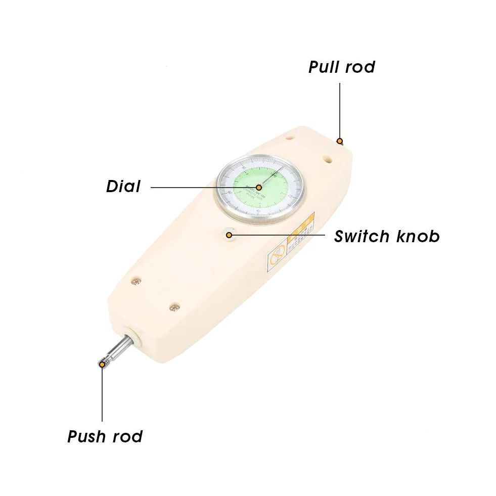 Dinamometro analogico 100N, misuratore di NK-100 misuratore di di spinta 0,5N tester strumento di misura della per l'elettronica degli apparecchi elettrici