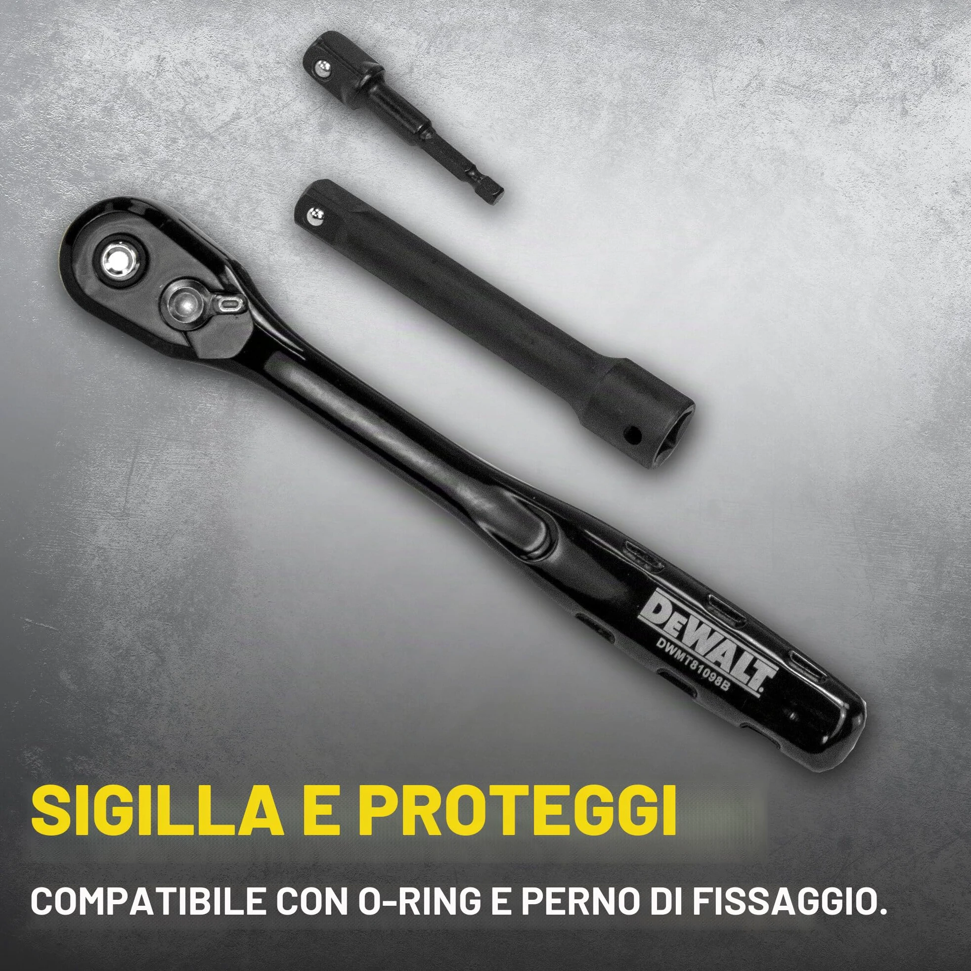 DEWALT DWMT74739 - Set di chiavi a bussola combinate da 1/2", 23 pezzi