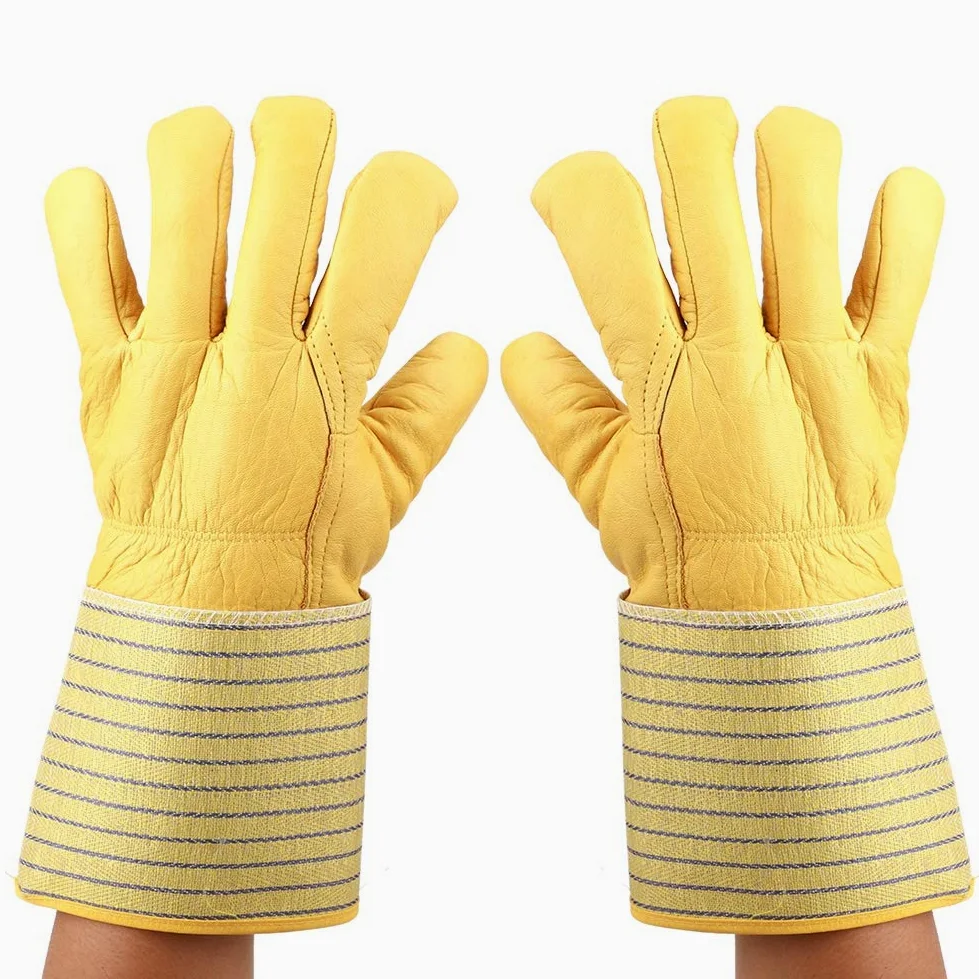 Hopcd Guanti criogenici, -180 ℃ a -250 ℃ Guanti protettivi Impermeabili per la Protezione delle Mani in azoto Liquido per Sicurezza di Lavoro congelata, Antivento, Polsino Lungo, Unisex