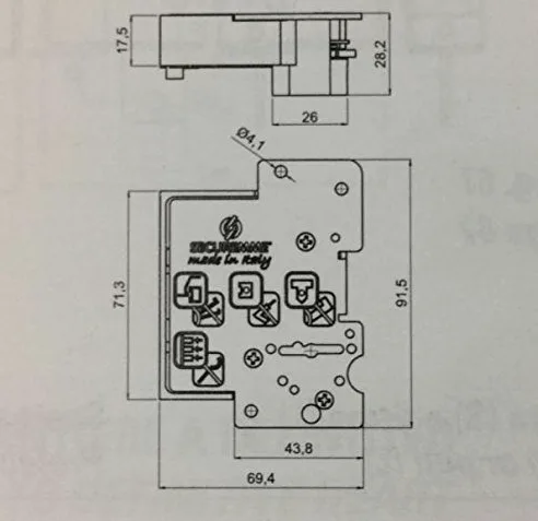 SECUREMME CUORE DI RICAMBIO DOPPIA MAPPA ANTI-PICKING DX DESTRO 3 CHIAVI + 1 DA CANTIERE,ANTIMANIPOLAZIONE LUNGHEZZA TOTALE CHIAVE MM 95 PER SERRATURE SERIE 25