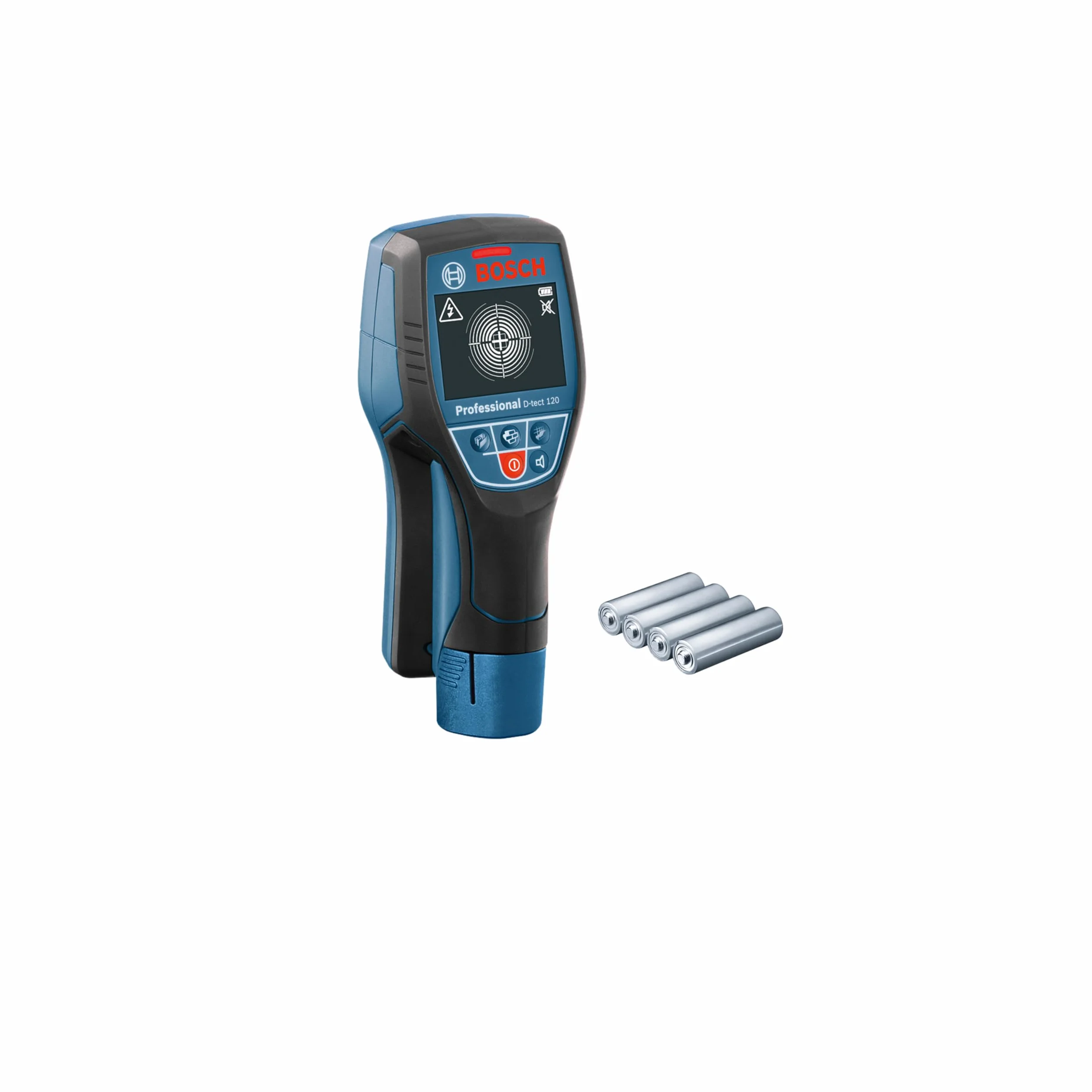 Bosch Professional Rilevatore D-tect 120 (rilevamento max. tubi in plastica/sottostrutture in legno/cavi sotto tensione/metalli magnetici e non magnetici: 60/38/60/120/120 mm, in cartone)