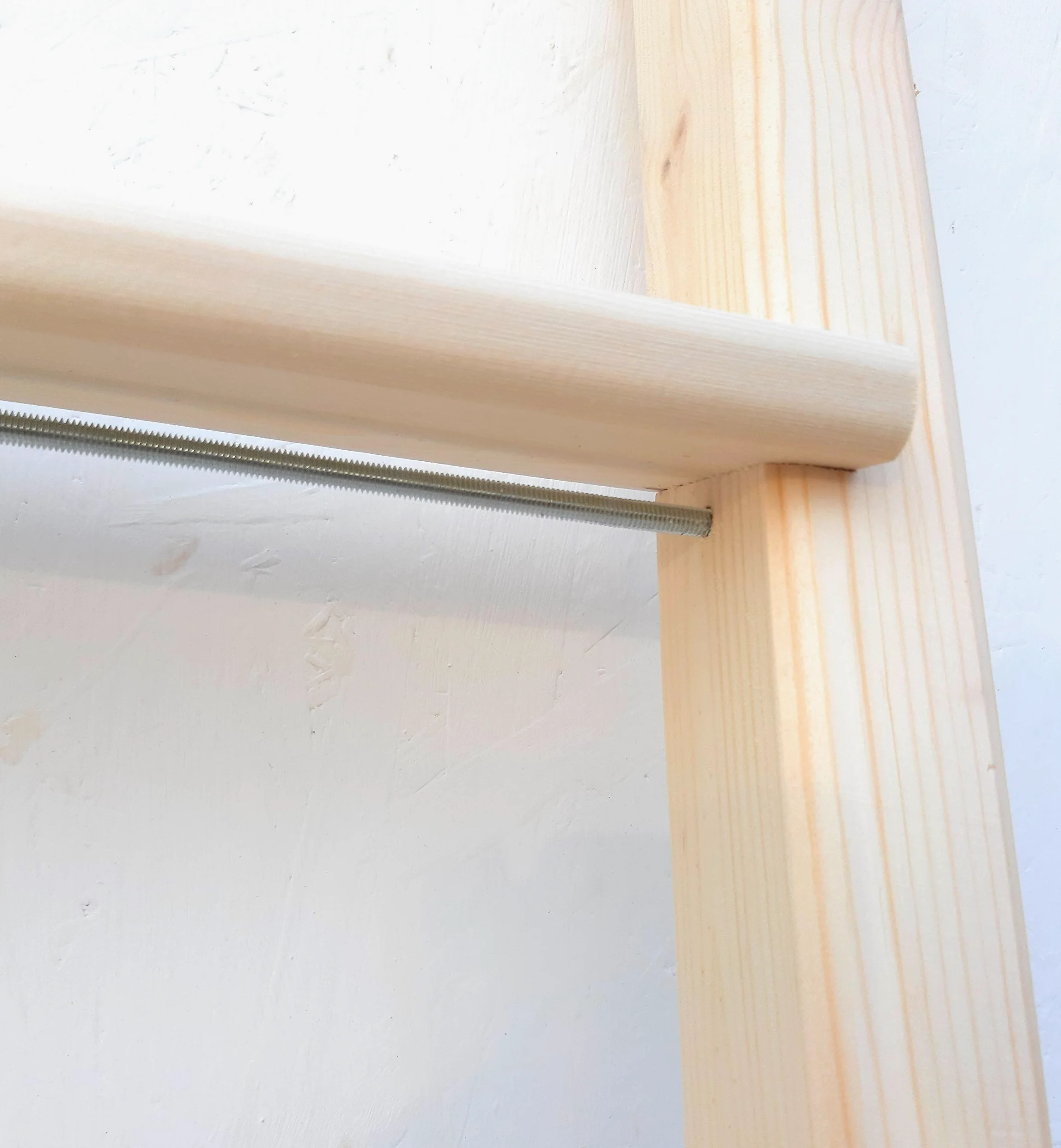 Scala scaletta per soppalco,letto a castello in legno naturale (Altezza cm 150)