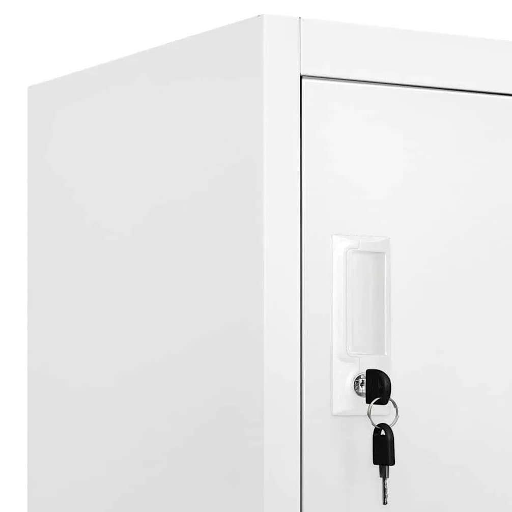 vidaXL Armadietto a 18 Scomparti in Metallo 90x40x180 cm Schedario Ufficio
