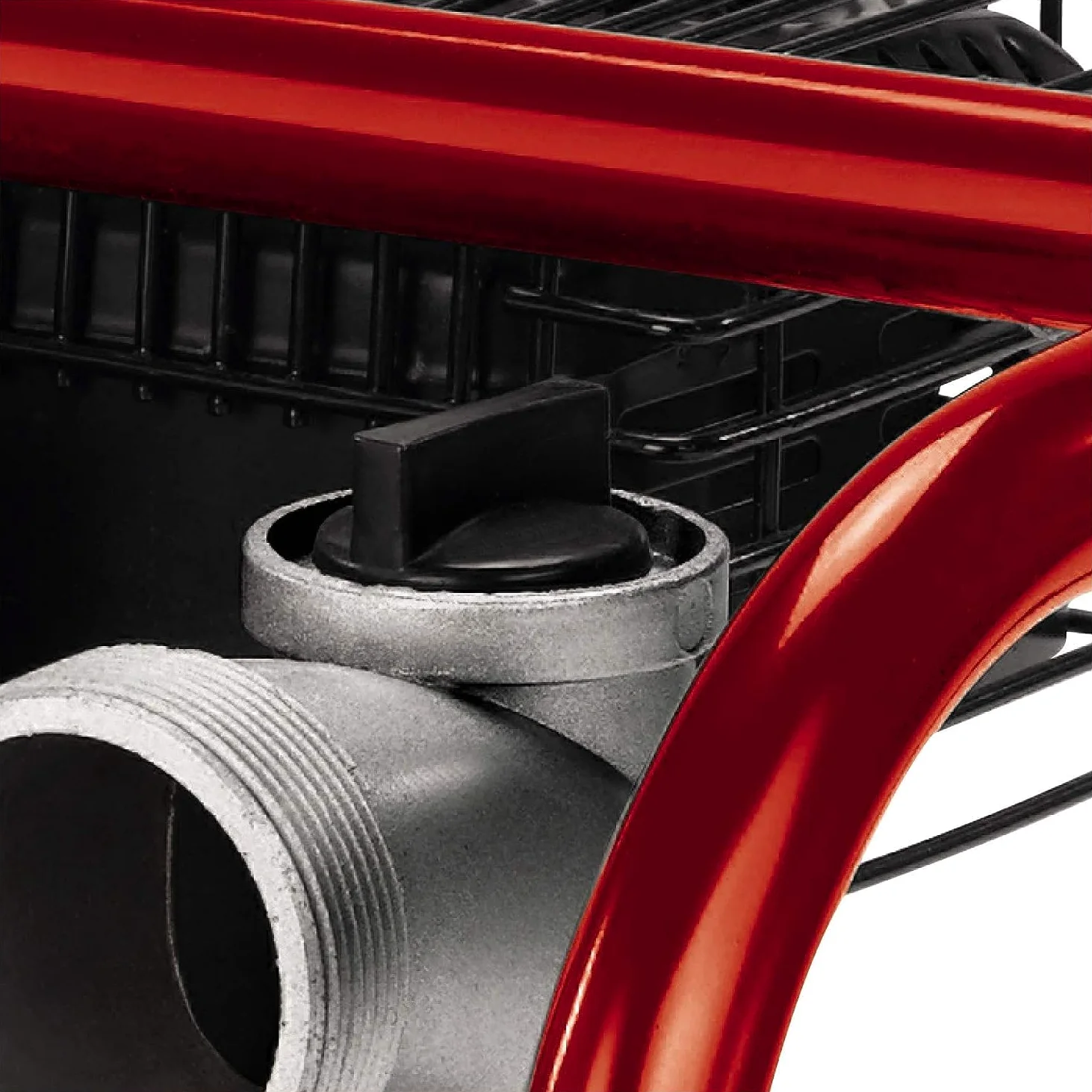 Einhell GE-PW 46 Motopompa (motore benzina 4 tempi, 4600 W - 6,3 HP, portata max 23000 L/h, prevalenza 26 m, altezza aspirazione max 6,5m, serbatoio benzina 3,6 l, dispositivo arresto mancanza olio)