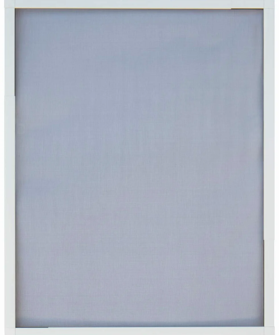 Schellenberg 70080 Zanzariera scorrevole TELESCOPE max. 140 x 150 cm, zanzariere per finestre senza forare e segare, dimensioni individuali estraendo, bianco