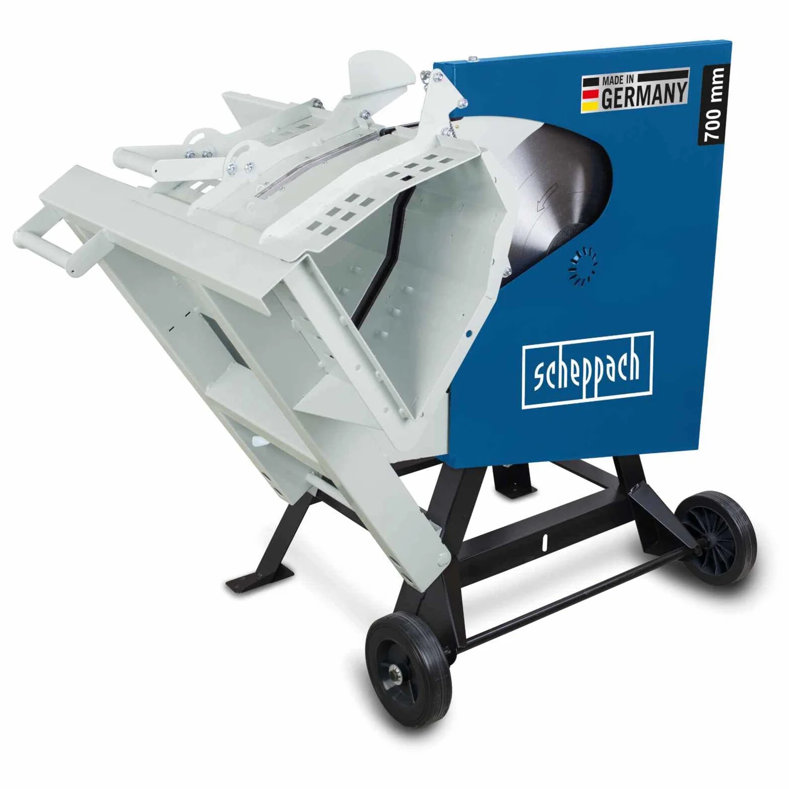 Scheppach HS720 | Sega a dondolo per legna da ardere | Lama di Ø700 mm | Potenza di 3000 W | Collegamento 230 V | Made in Germany | Taglio reversibile 250 mm | Per tronchi 370 x 240 mm