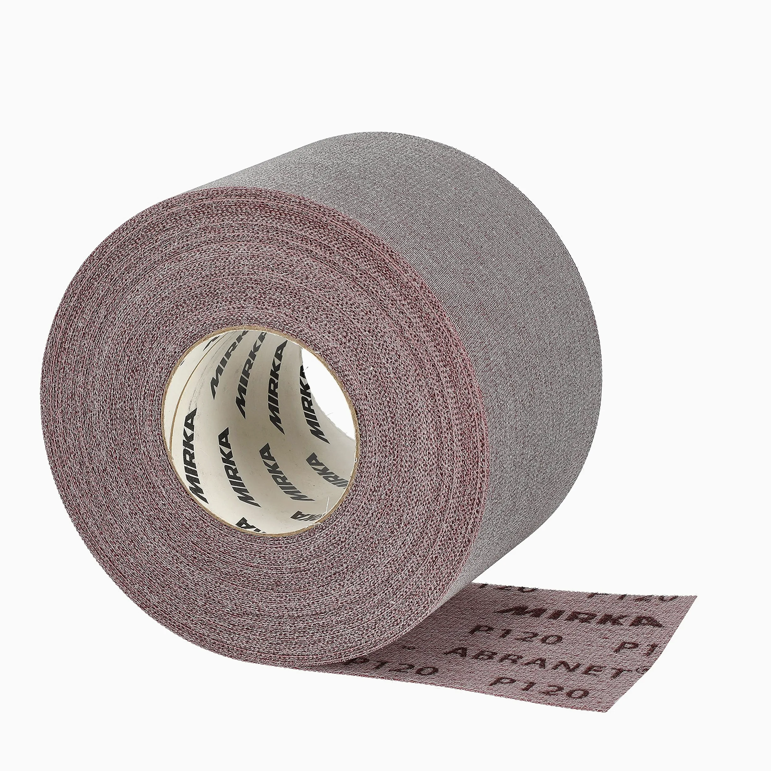 Mirka Abranet rotolo abrasivo netto 115 mm x 25 m a strappo/grana P120 / 1 rotolo/per levigare legno, stucco, vernice, plastica / 5454400112