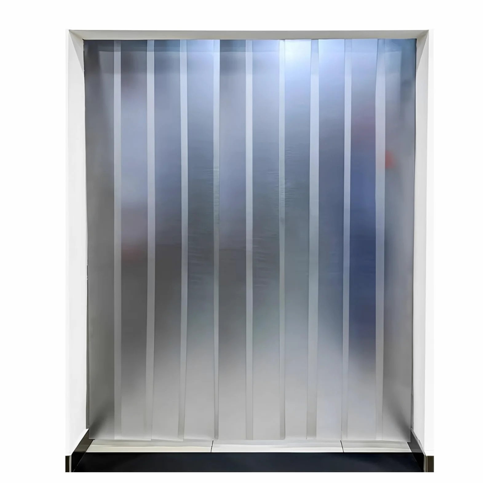 Smerigliato Tenda a Strisce in PVC 1,5mm, Commerciale Industriale Tenda per Porta Finestra a Pannello, Tende PVC Per Magazzino Garage Cancello Camere Porta D'ingresso(120x220cm/47.24x86.61in)