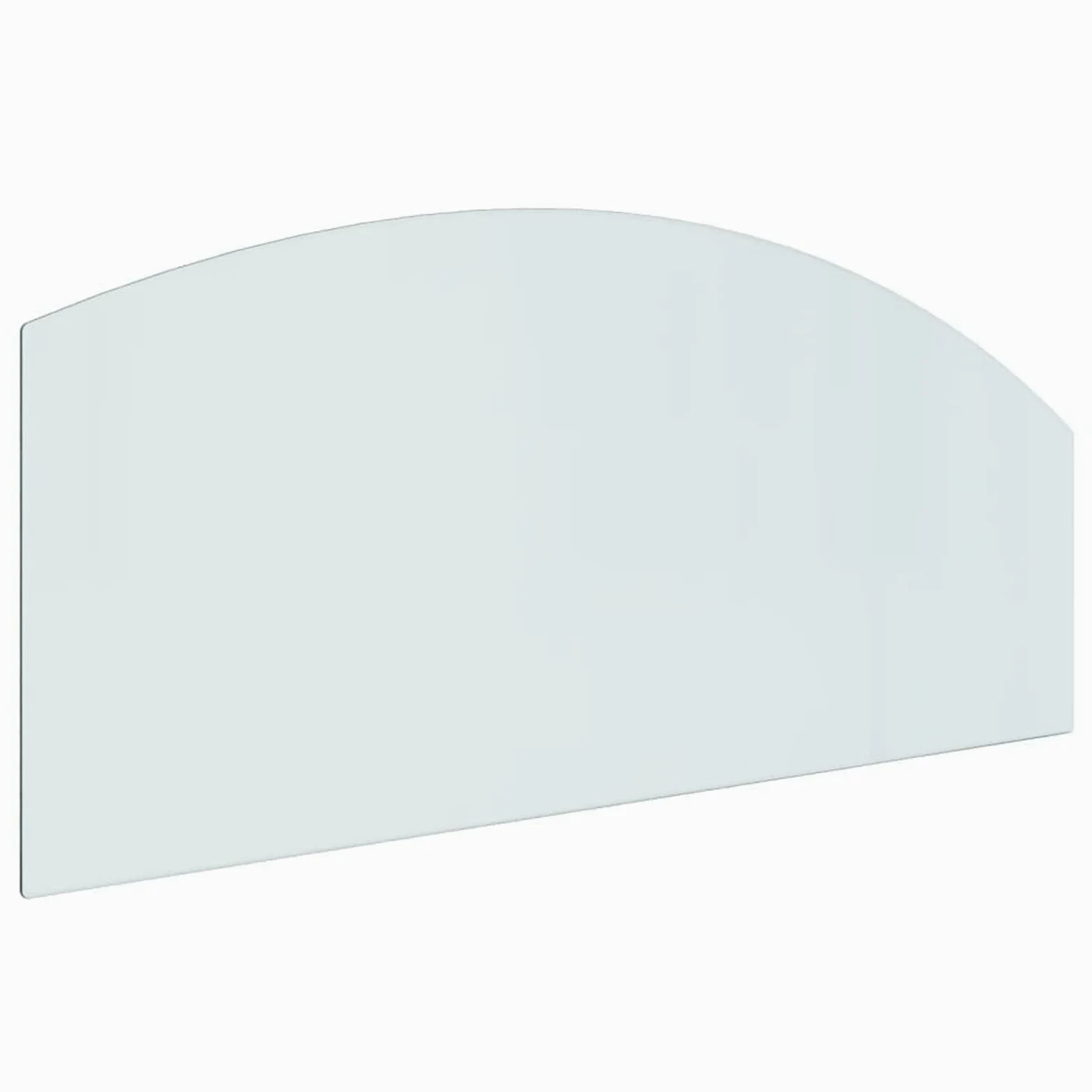 Homgoday Piastra in vetro per camino, 120 x 50 cm, protezione per pavimenti in parquet e laminato, base per stufa resistente alle alte temperature, accessori per la copertura del pavimento in vetro