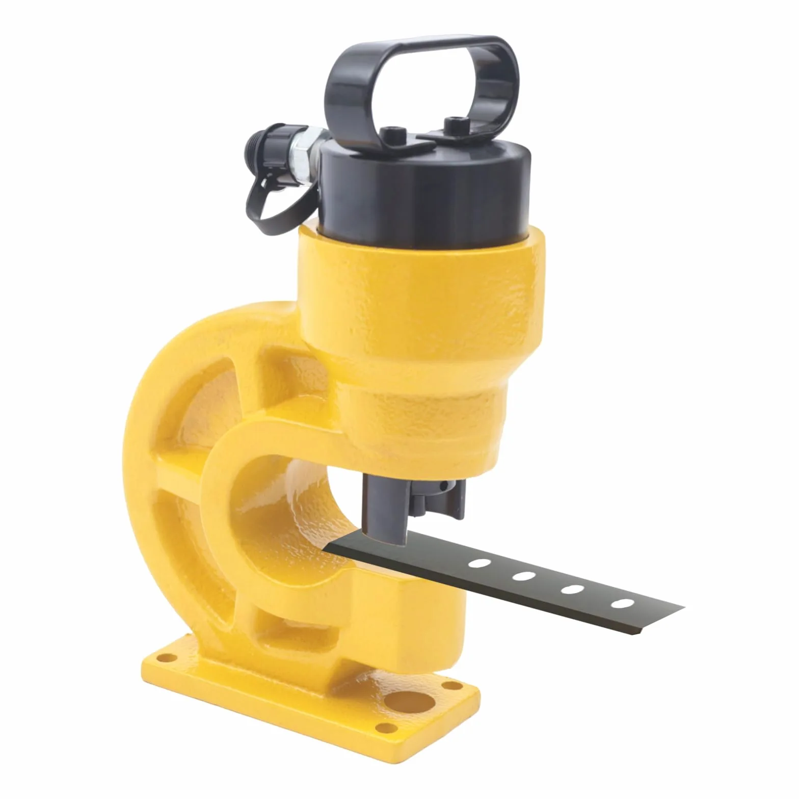 Punzonatrice idraulica CH-60 31T Kit Knockout idraulico con 4 matrici regolabili, perforatrice perforatrice per piastra in ferro, rame, barra in alluminio, acciaio inox (giallo)