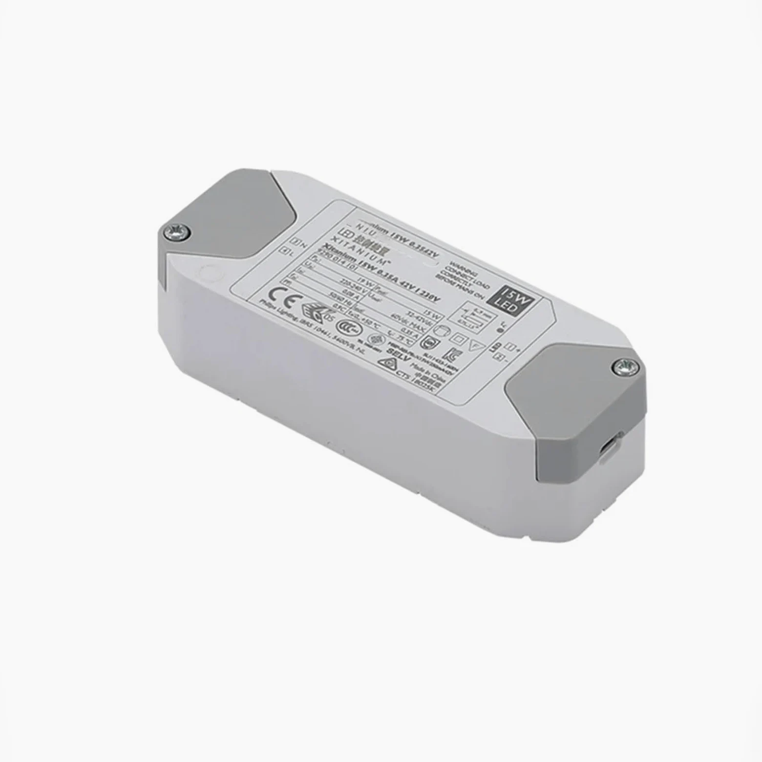 1PCS 15W 0.35A 42V I 230V 25W 36W 44W 50W for LED Indoor No Strobe Drive Downlight Faretto Luce piatta(15W)