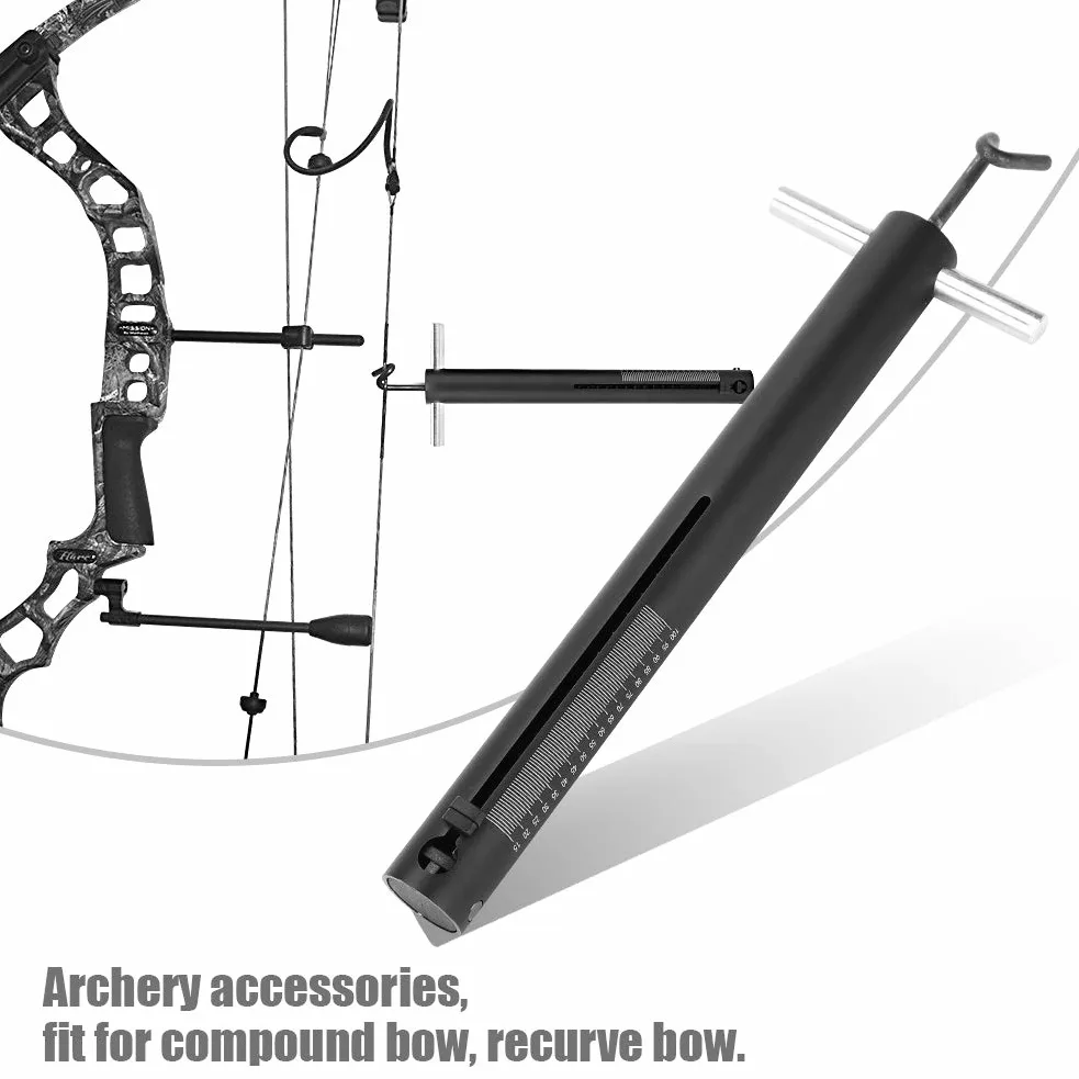 Bilancia Per Arco, Portatile Tiro Con L'Arco Da Appendere Ricurvo Dinamometro Digitale In Lega di Alluminio Potenza Precisa Impieghi Gravosi 15 a 100 Libbre Caccia Con Arco Compound Tune Scale Peak