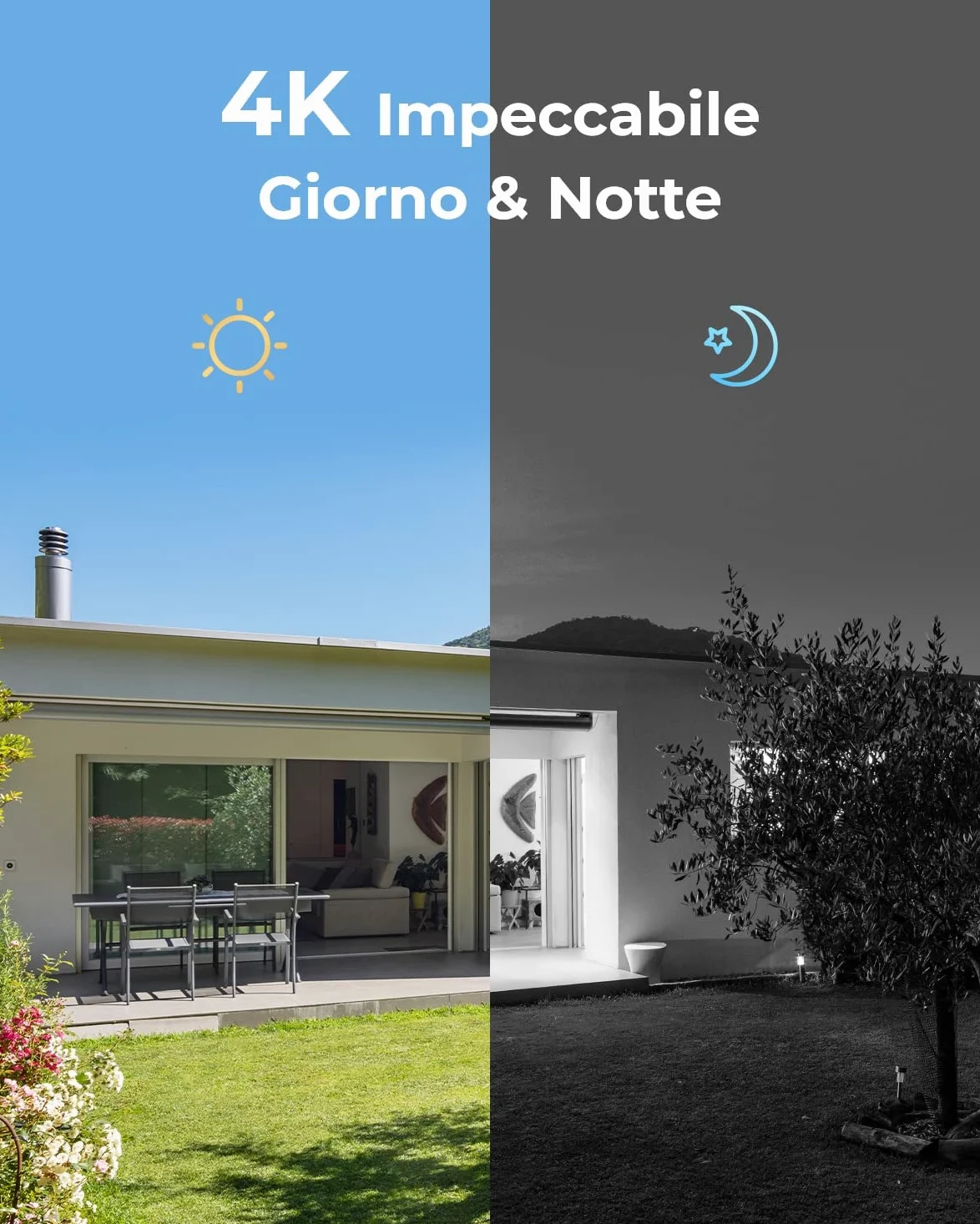 Reolink 4K PoE Kit Videosorveglianza Esterno, Rilevamento di Uomo/Veicolo, NVR 8CH 2TB + 4x Telecamere da Esterno, Visione Notturna Infrarossa, Espandibile a 16TB, Impermeabile IP67, RLK8-800B4 (Nero)
