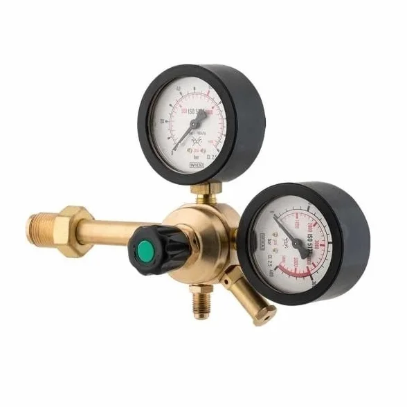 Riduttore di pressione Azoto professionale 60 bar + riduzione bombola usa e getta da 1lt e 2 lt