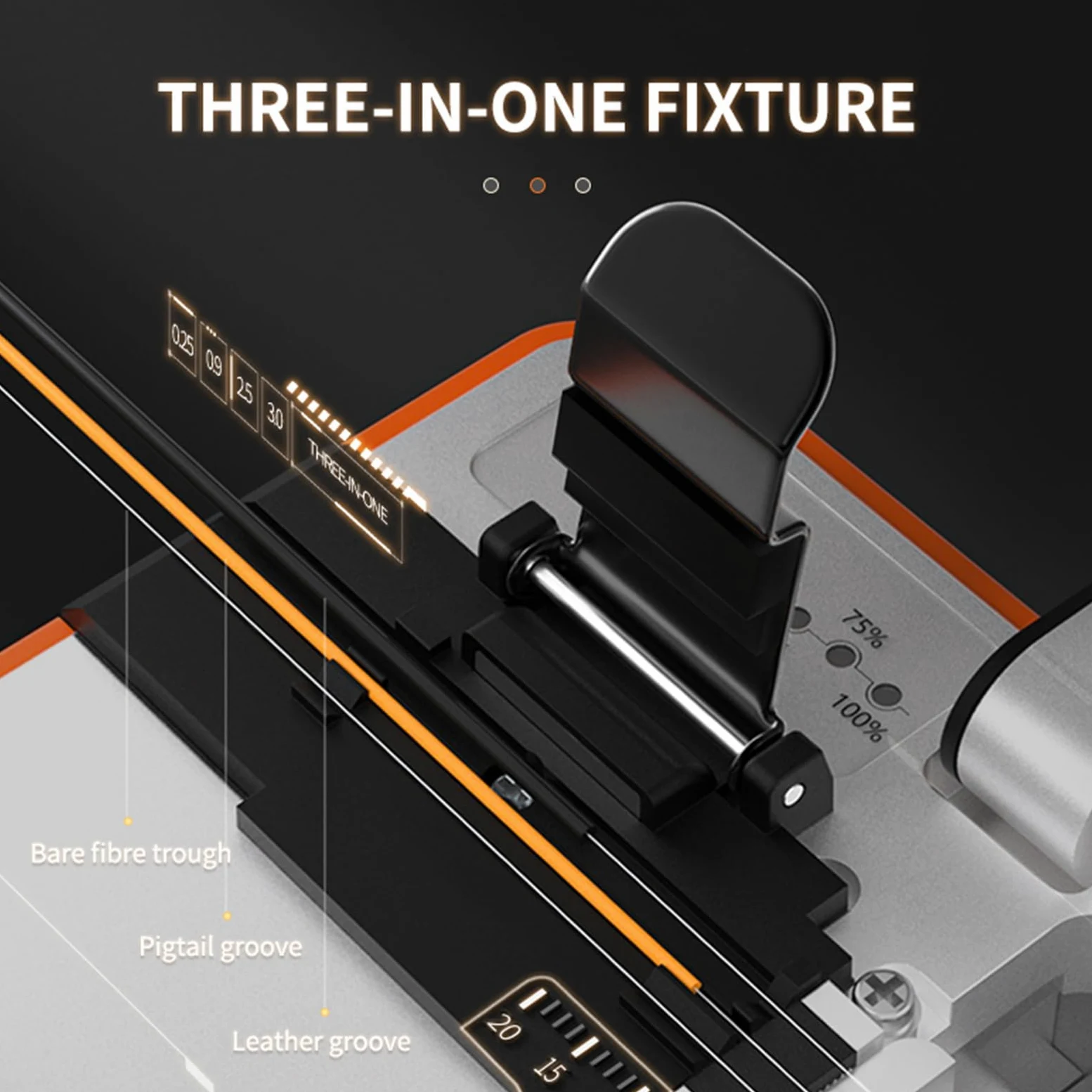 SHX-Q1S-DE Splitter in fibra ottica, apparecchio elettrico automatico, taglierina cavo ricaricabile, acciaio legato, alta precisione