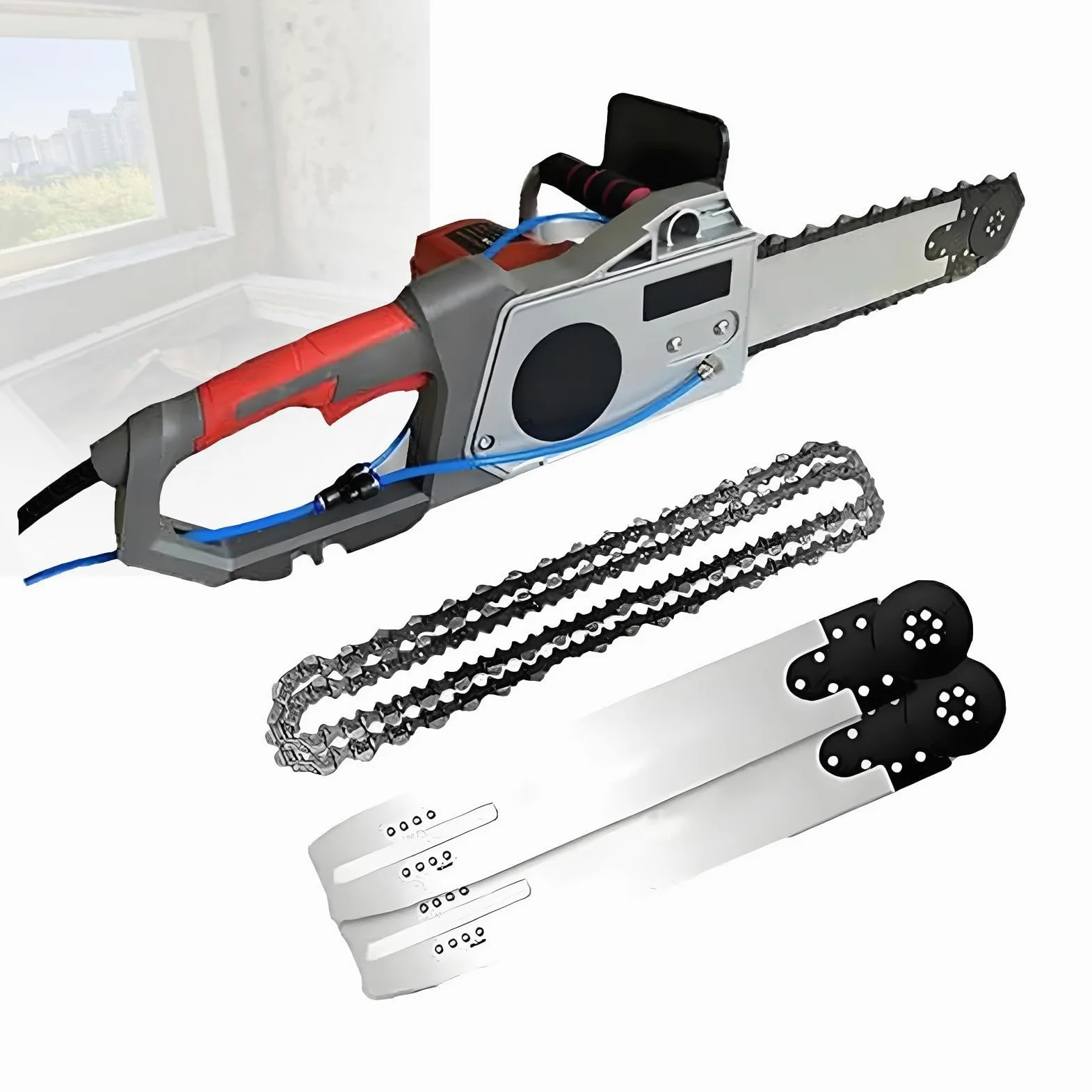 Motosega Elettrica Portatile A Catena Diamantata Per Il Taglio Di Mattoni E Muri In Cemento Armato, Ideale Per Progetti Di Costruzione E Demolizione 480mm