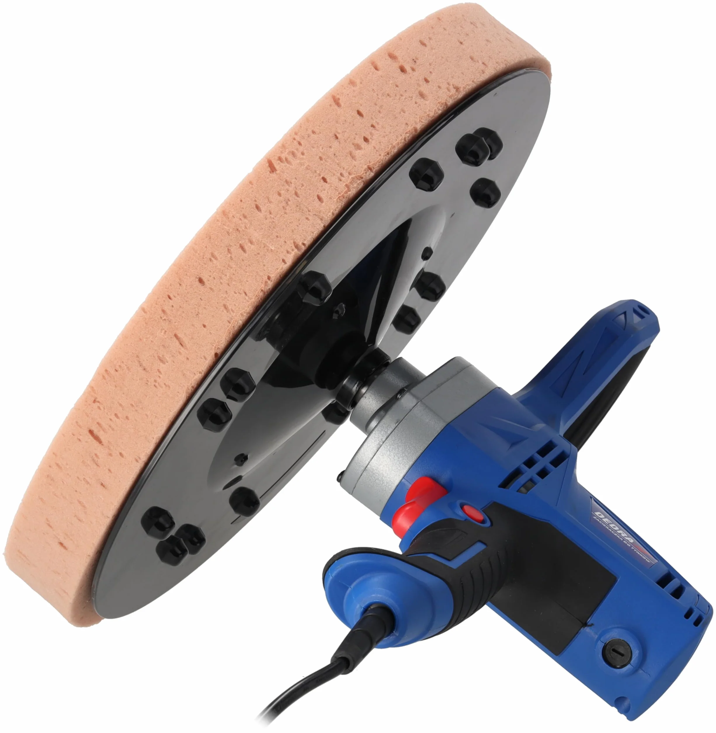 Macchina per la lavorazione dell'intonaco DEDRA forte 710 W, diametro del disco Ø 390 mm, 110 RPM, softgrip, un dispositivo multifunzionale per il trattamento di pareti o pavimenti