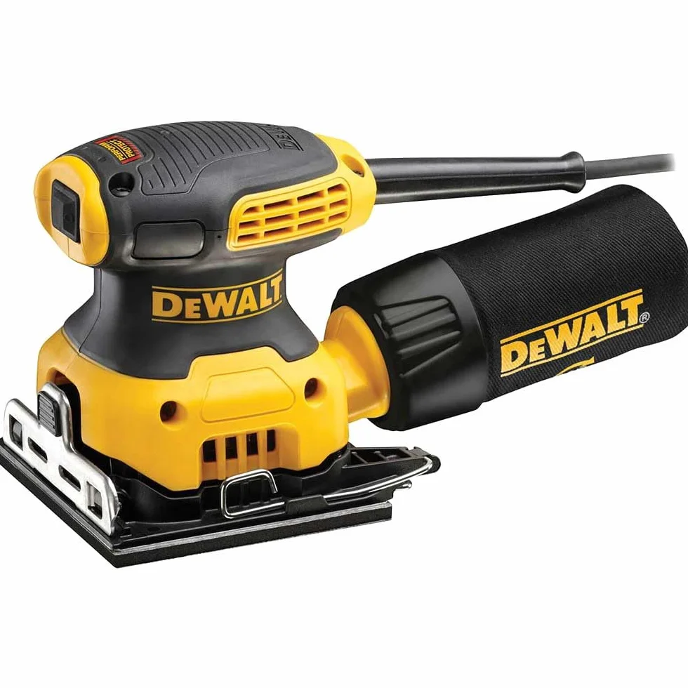 DEWALT Levigatrice orbitale DWE6411-GB 240 V 1/4 Foglio - Giallo/Nero