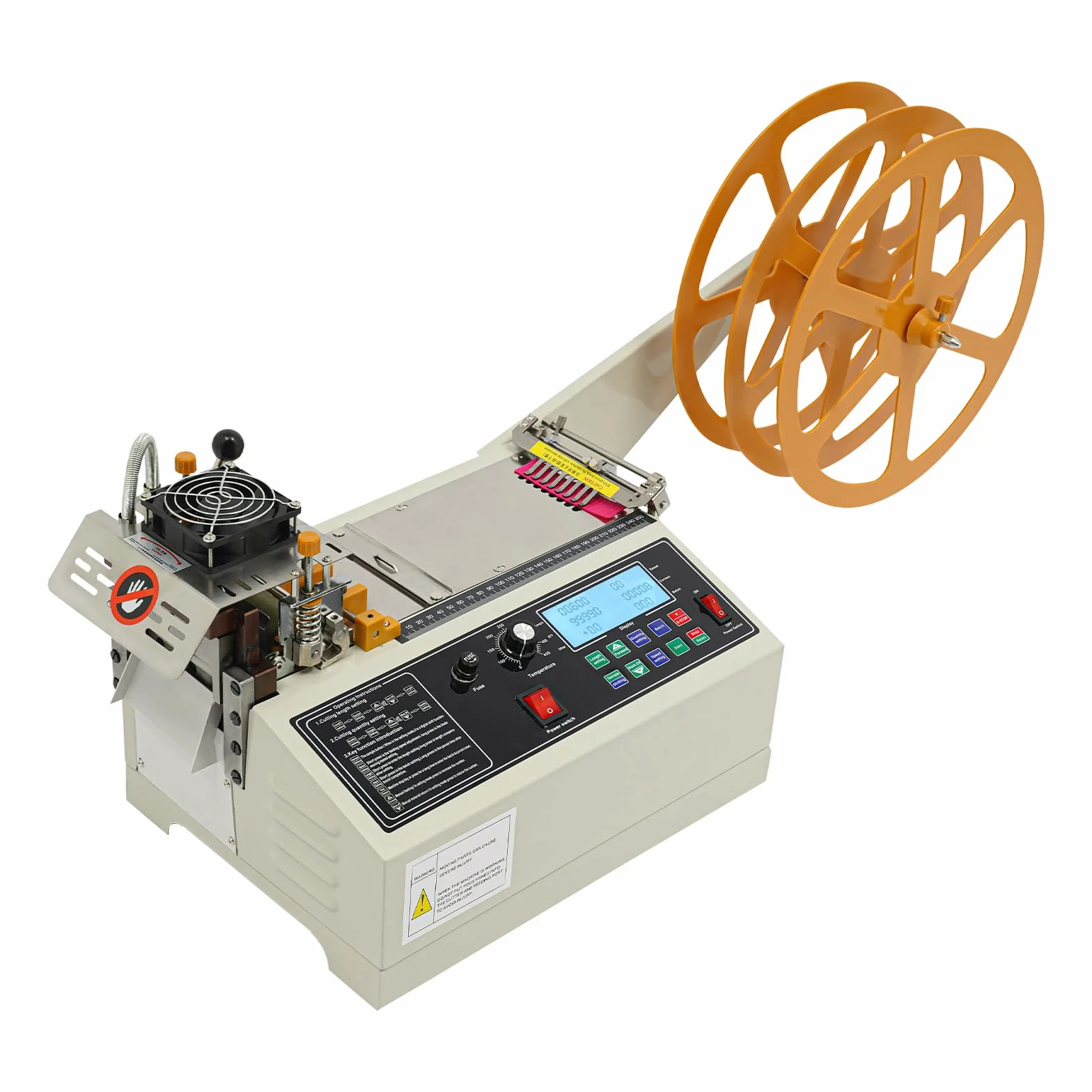 Macchina da Taglio Automatica a Nastro 400W, Taglierina Automatica Macchina Caldo e Freddo, Automatic Distributore Nastro, Larghezza di Taglio 1-98 mm, 0-450℃