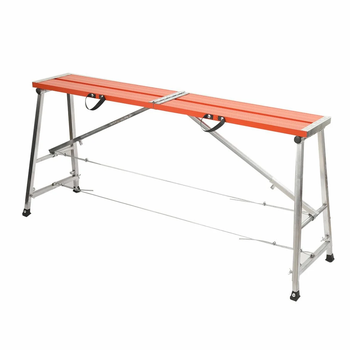 Piattaforma di Sicurezza Pieghevole in Alluminio, Piattaforma da Lavoro Regolabile 70-120cm, Carico 300kg, Antiscivolo, Ideale per Impalcatura e Uso Domestico o Professionale