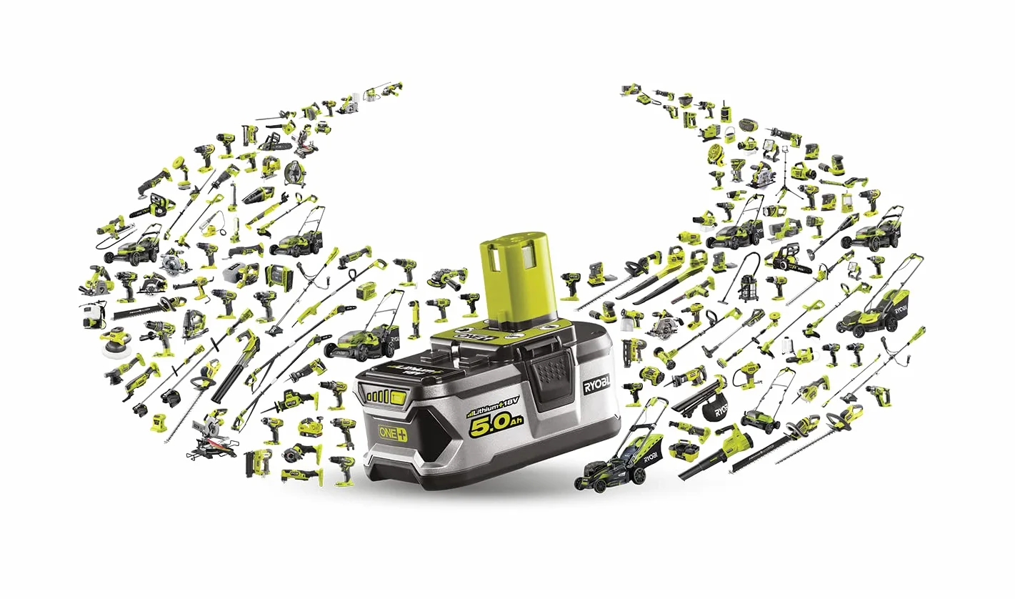 Ryobi R15GN18-0, Groppinatrice Angolata 18V 15GA, Batteria 18V ONE+ Non Inclusa, Compatibile con Groppini Angolati 15GA da 24 a 64mm, con Pulsante LED di Attivazione Incluso