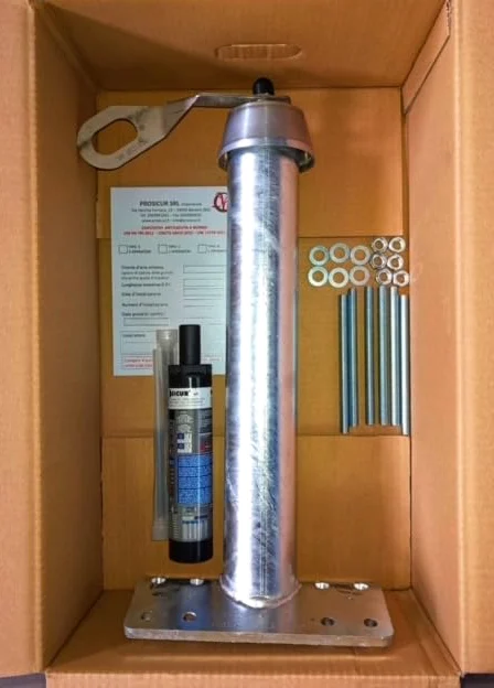 Punto girevole in acciaio inox a norma UNI 11578:2015 TIPO A UNI 11560:2022