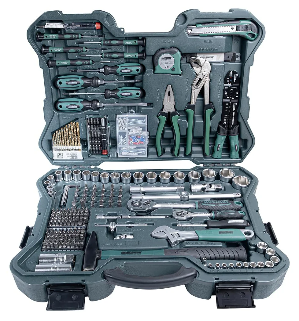 Mannesmann - M29088 – Set chiavi a tubo e attrezzi, 303 pz.