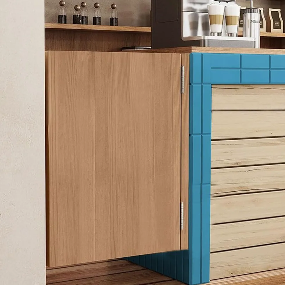 Porta a Battente in Legno di Pino per Saloon, Include Cerniere, Porte Singole a Metà per Cucina, Negozio, Ingresso, Divisorio, Pub(W90xH90cm(36x36in))